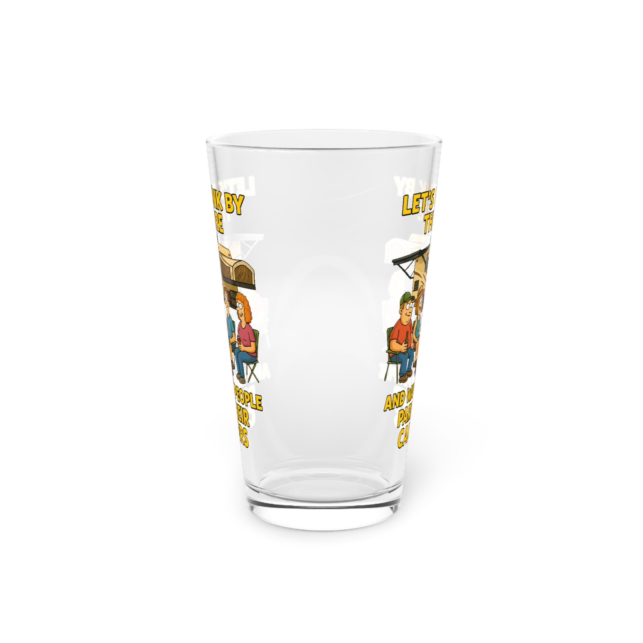 Cozy Camping Pint Glass - Fun Outdoor Drinkware for Campers, BBQ Gatherings, Summer Parties, Father's Day Gifts, Unique Housewarming, [...]