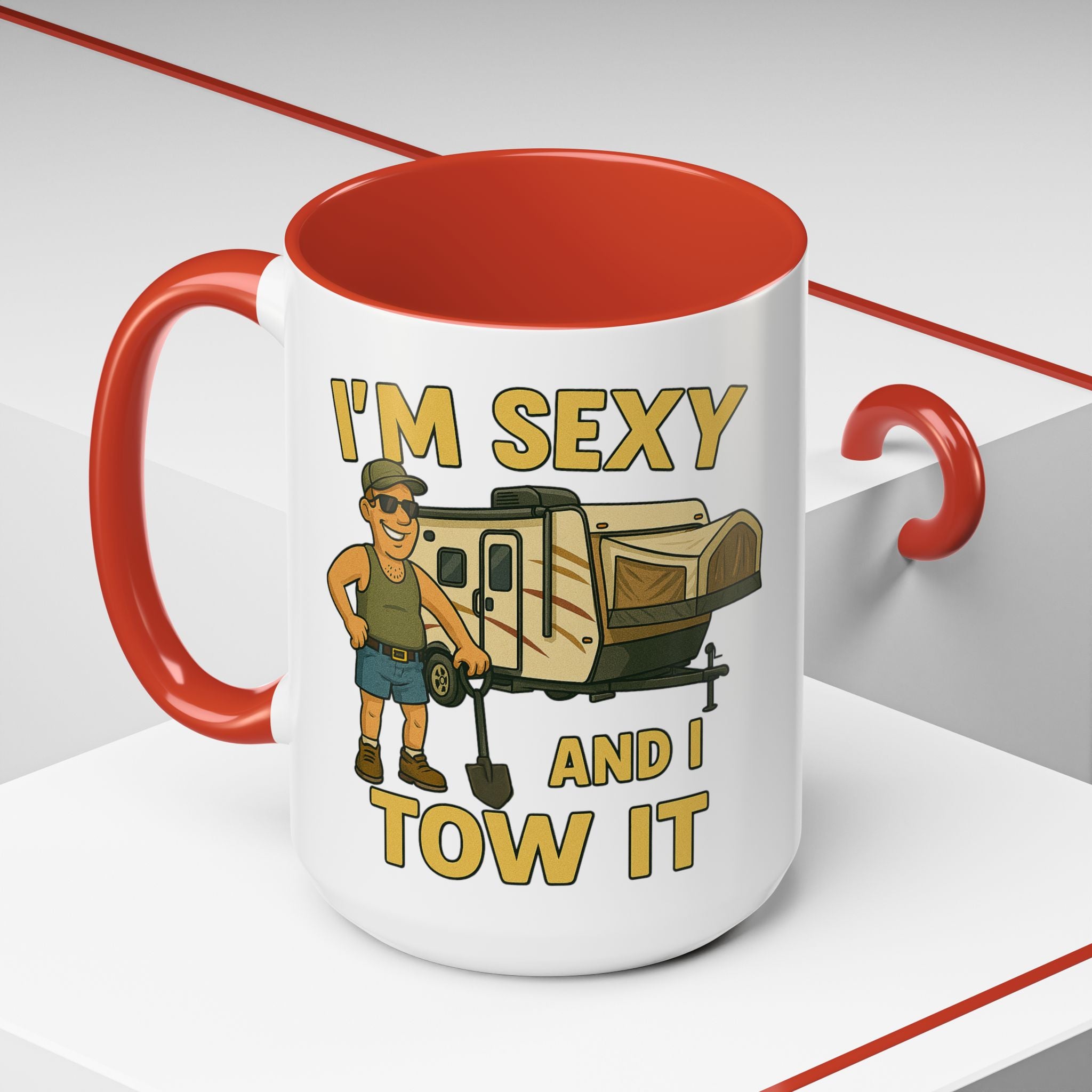 Playful Camping Mug, Funny Coffee Cup, Camper Gift, RV Lover's Accessory, Outdoor Adventure Mug