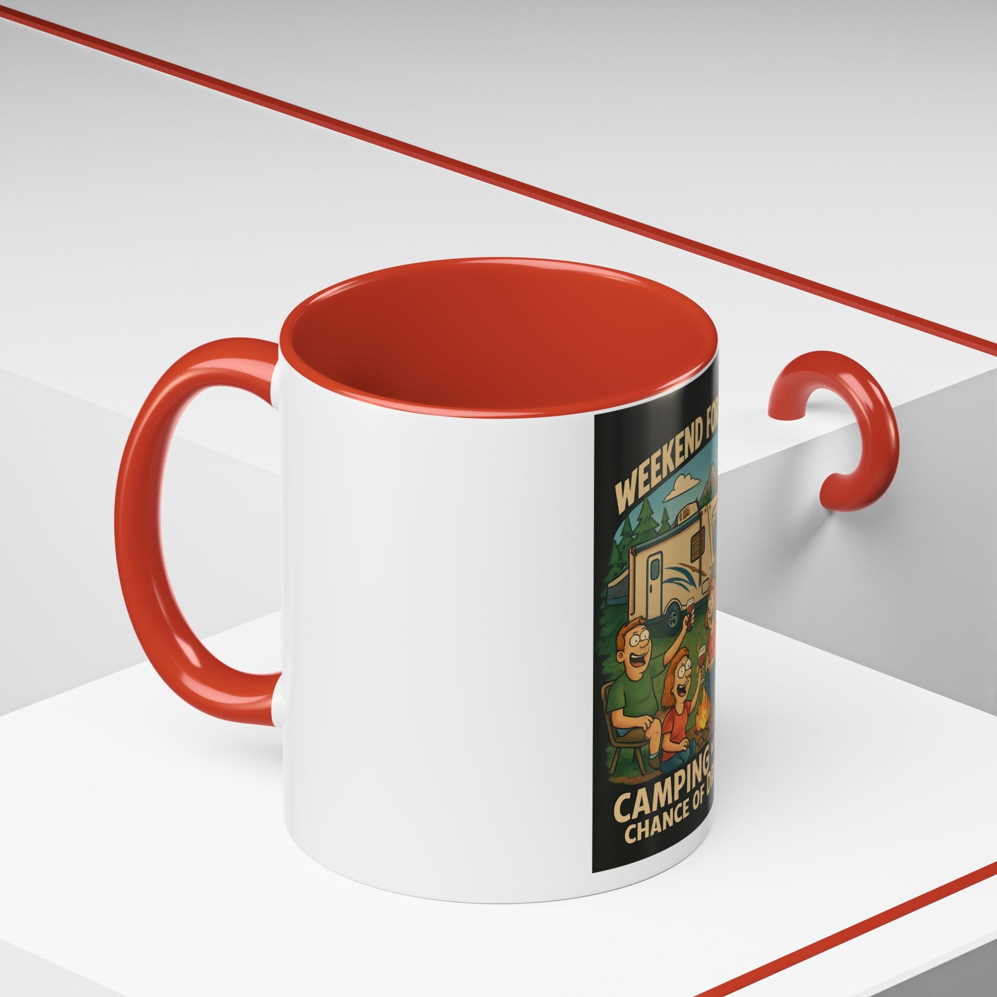 Camping Forecast Coffee Mug | Outdoor Adventure Gift | Funny Camper Mug | Gift for Campers | Camping Enthusiast Decor