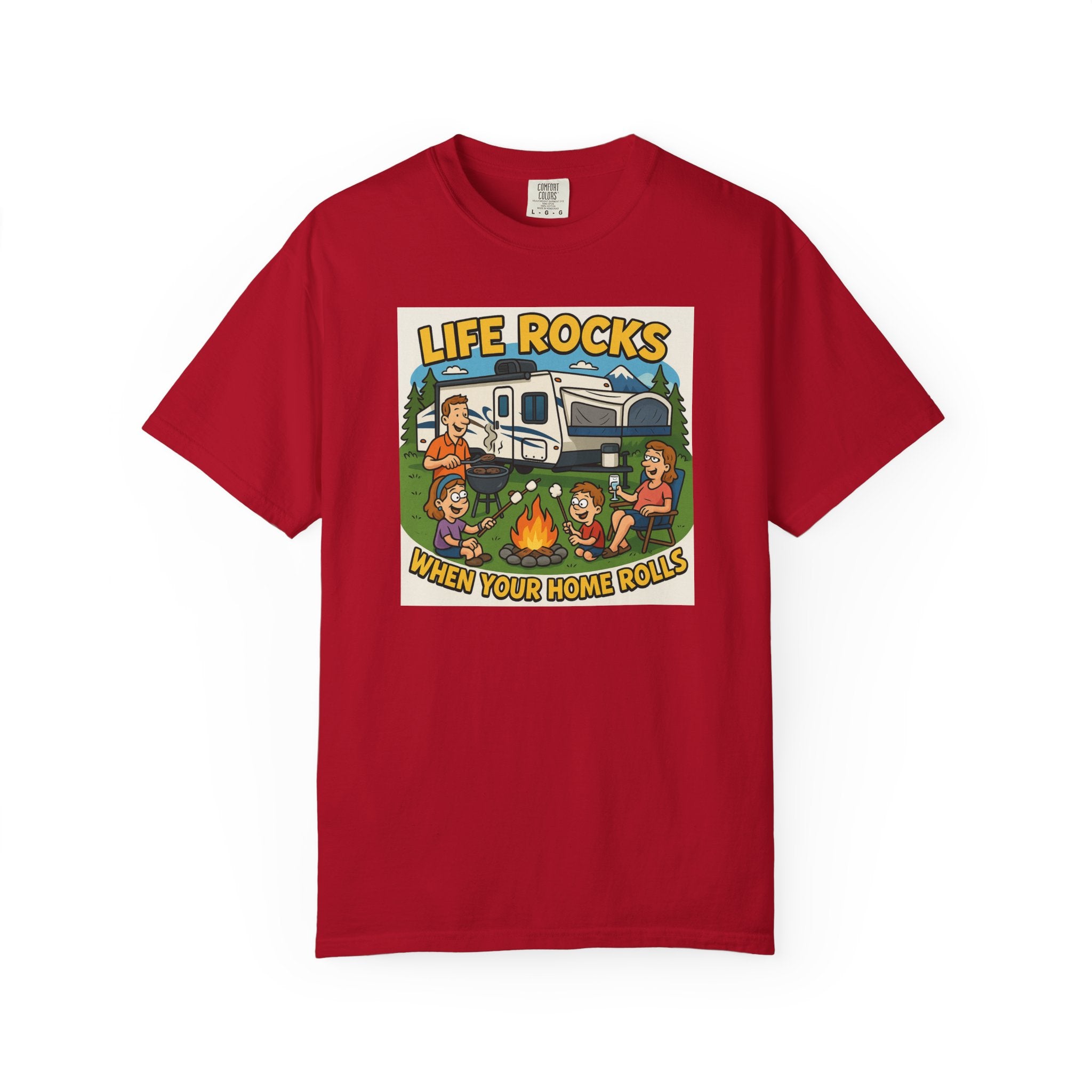 Adventure T-Shirt: 'Life Rocks When Your Home Rolls'