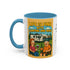 Life is fine with camping and wine Hybrid Camper Coffee Mug (11, 15oz)