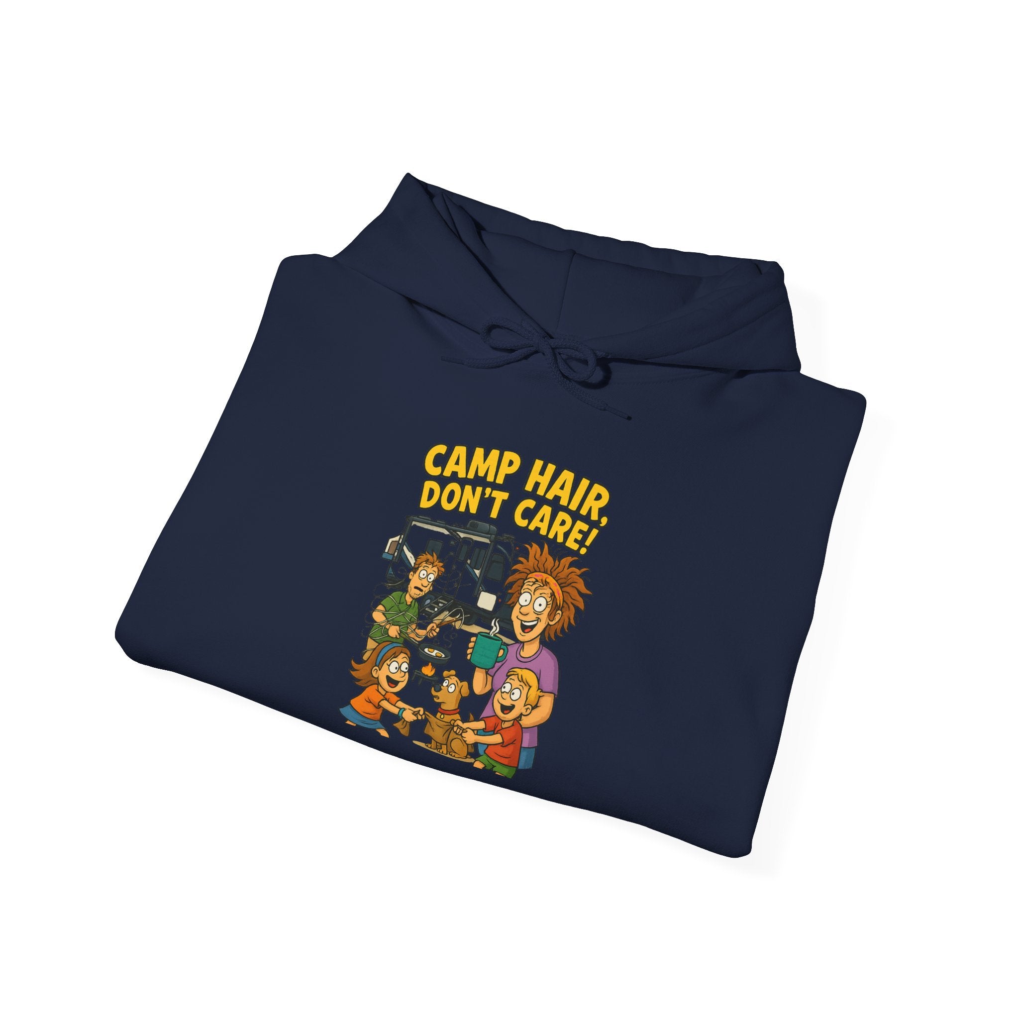 Camp Vibes Unisex Hooded Sweatshirt - Cozy, Funny Gift, Summer Nights, Outdoor Adventure, Camping Apparel