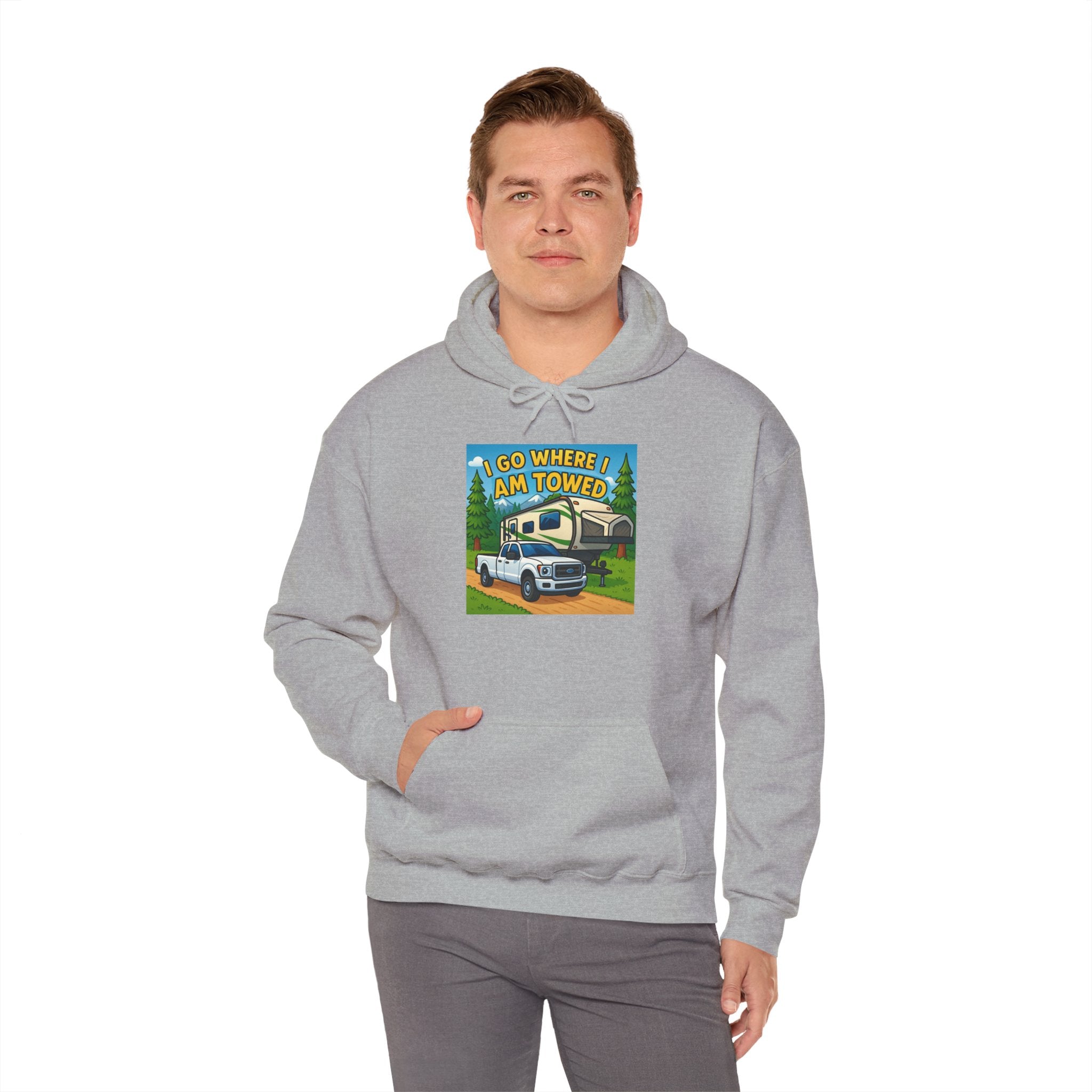 Adventure-Themed Hooded Sweatshirt - Perfect for Travel Enthusiasts, Camper Gifts, Cozy Outings, Outdoor Activities, Road Trip Essentials