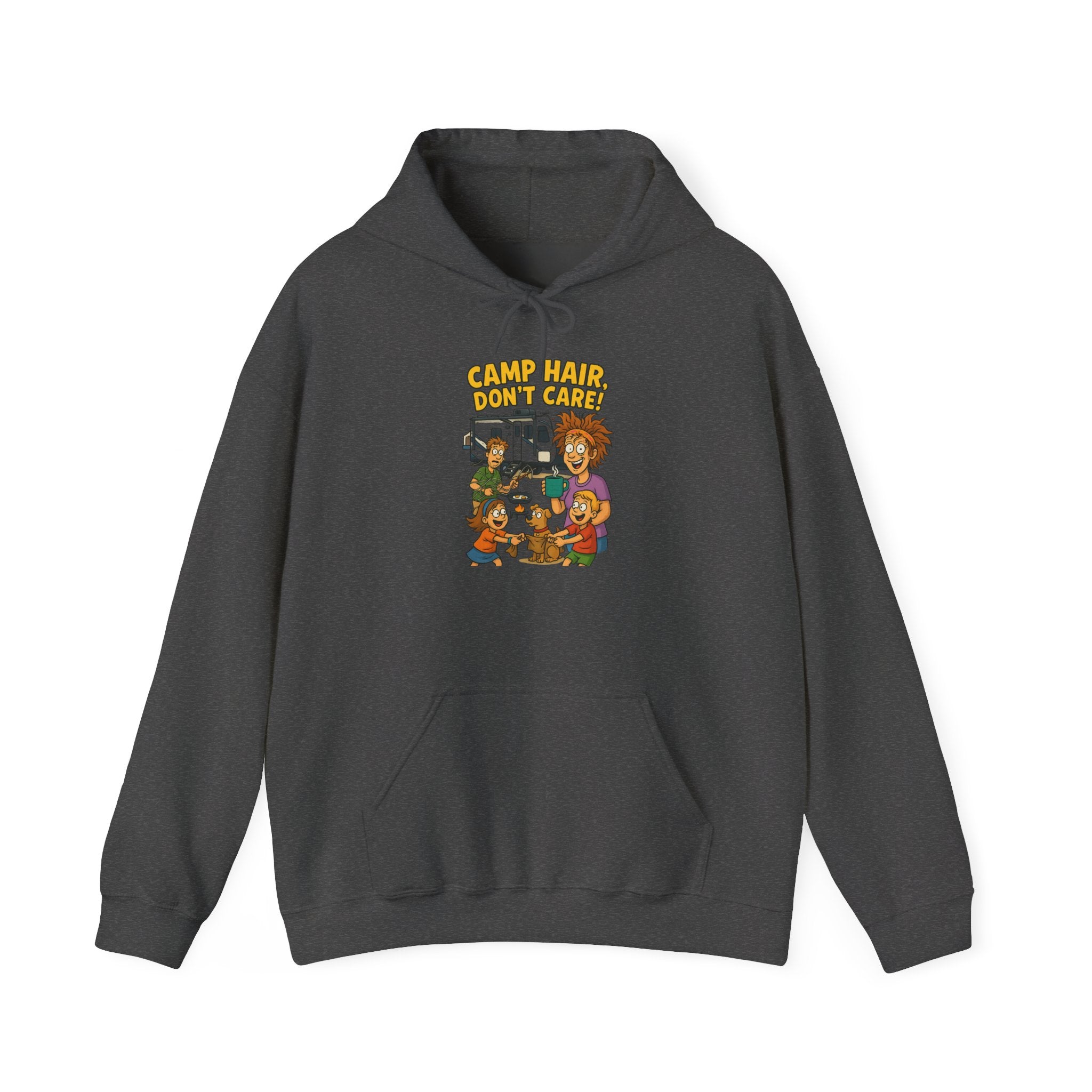 Camp Vibes Unisex Hooded Sweatshirt - Cozy, Funny Gift, Summer Nights, Outdoor Adventure, Camping Apparel