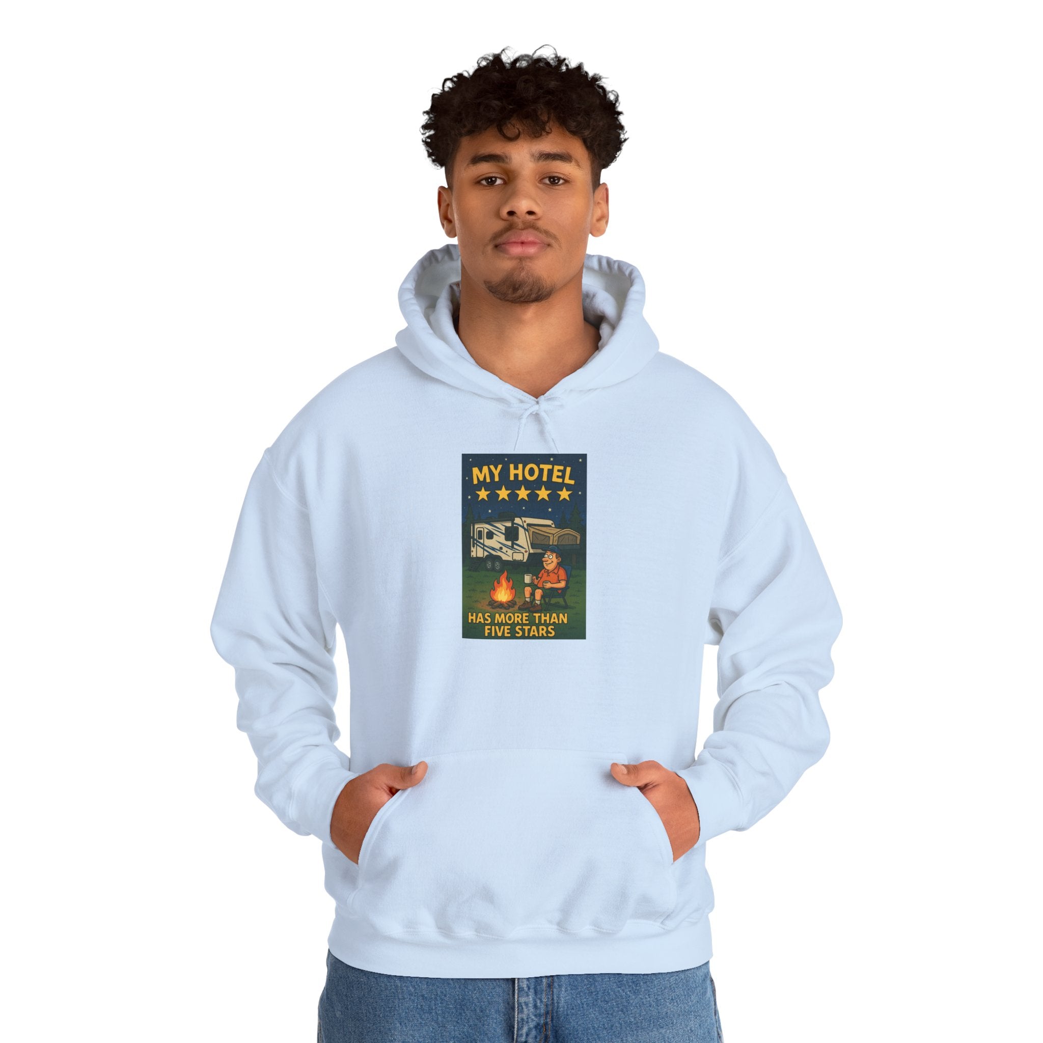 Cozy Camping Hoodie - My Hotel, Outdoor Adventure Apparel, Travel Gift, Nature Lovers Sweatshirt, Camping Gear