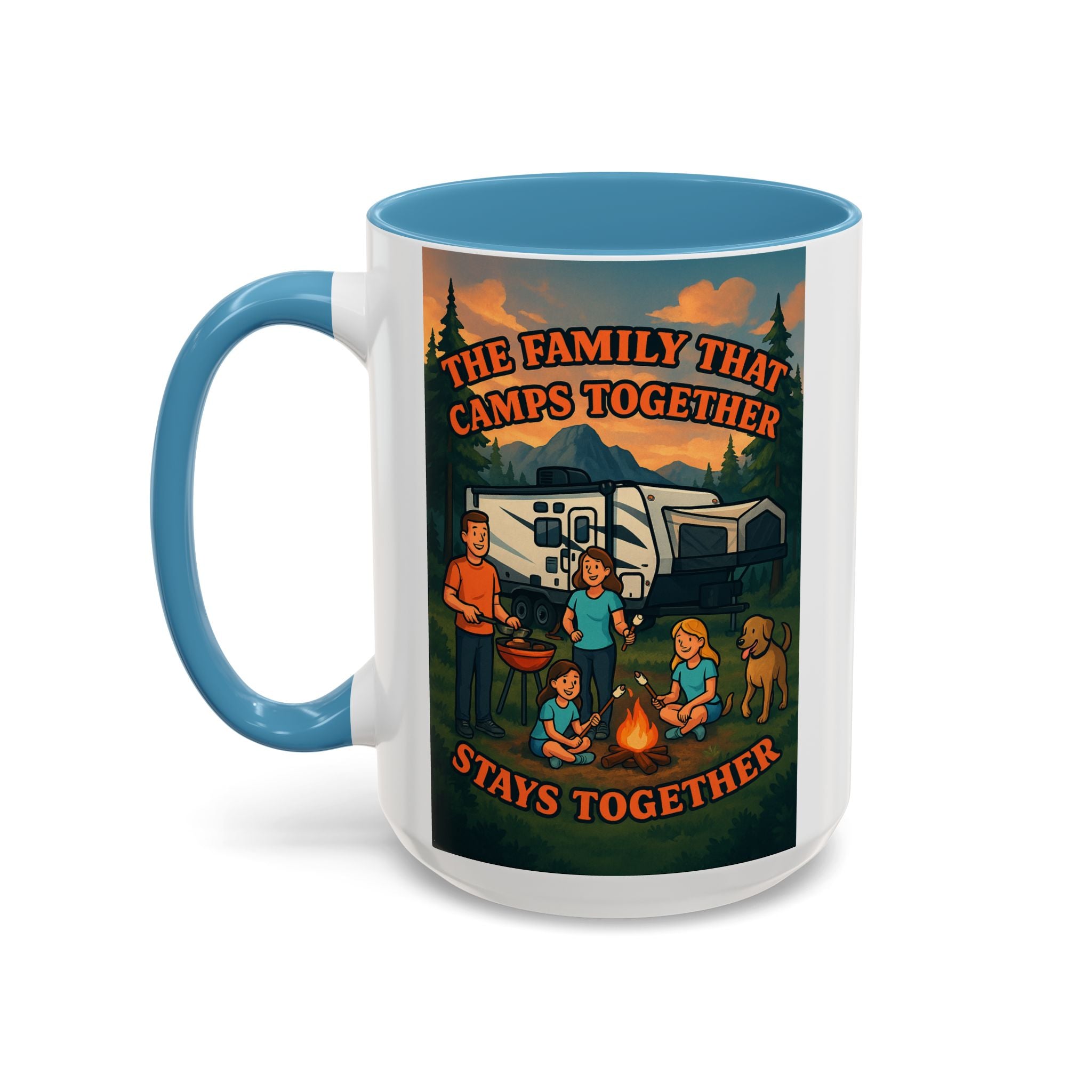 Camping Family Coffee Mug - Adventure, Nature, Family Time, Outdoor Enthusiasts, Gift for Campers