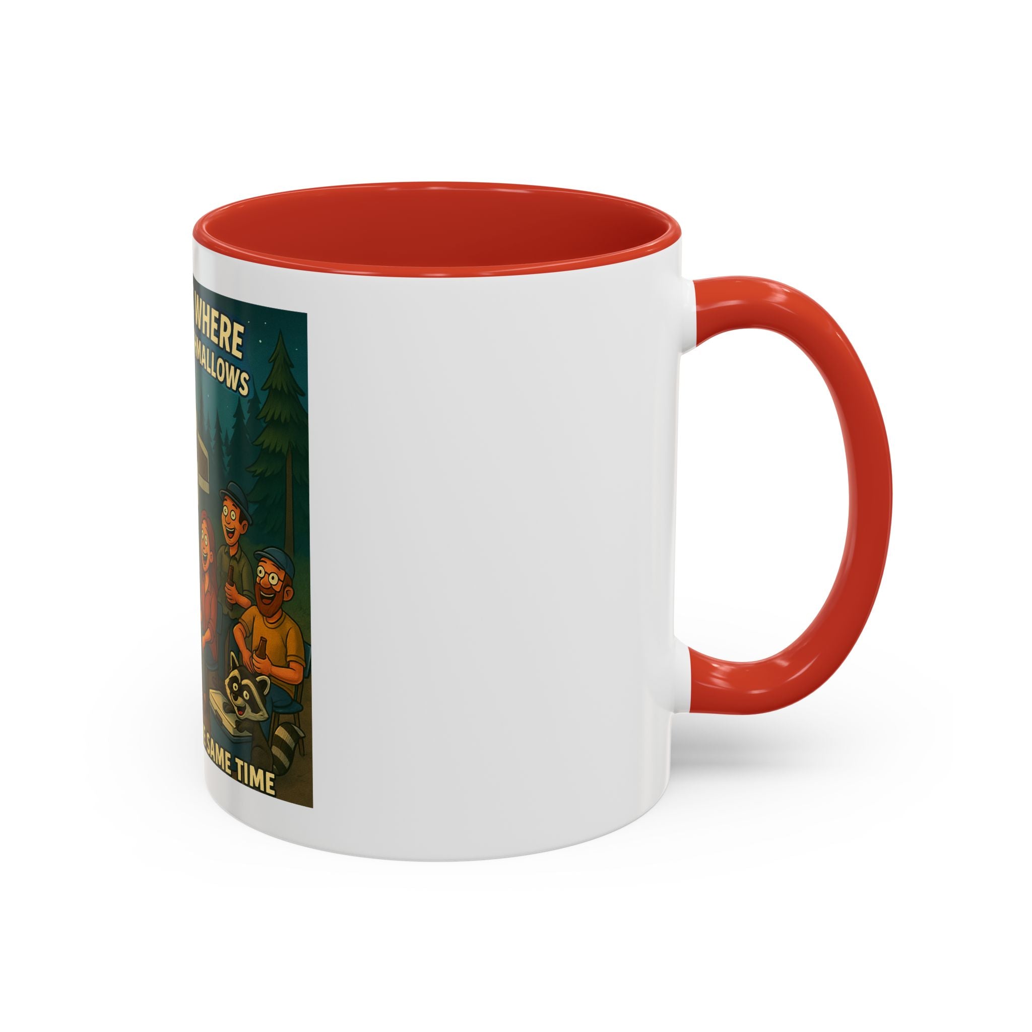 Camping Adventure Coffee Mug, Funny Mug for Campers, Get Toasted at the Same Time, Outdoor Gift, Nature Lover, Camping Decor