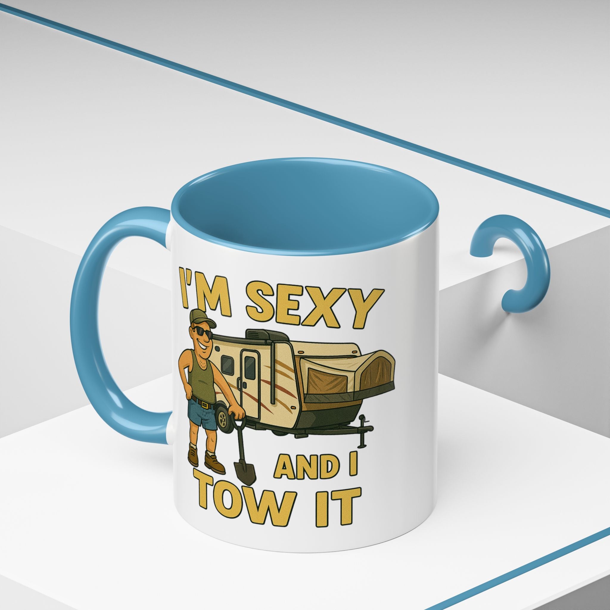 Playful Camping Mug, Funny Coffee Cup, Camper Gift, RV Lover's Accessory, Outdoor Adventure Mug