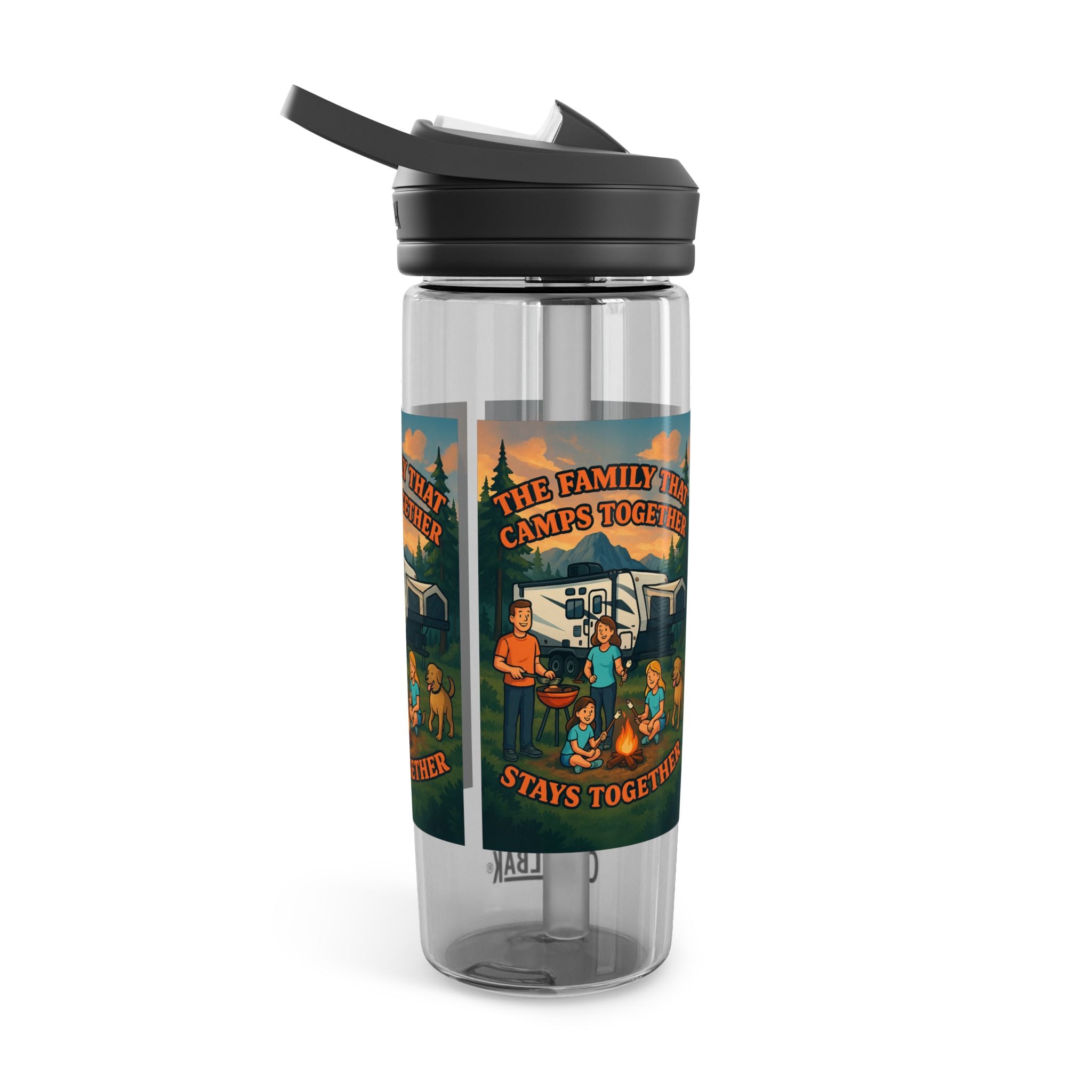 Family Camping Water Bottle, Outdoor Hydration Bottle, Eco-Friendly Gift, Adventure Accessory, Summer Camp Essential, Picnic Gear