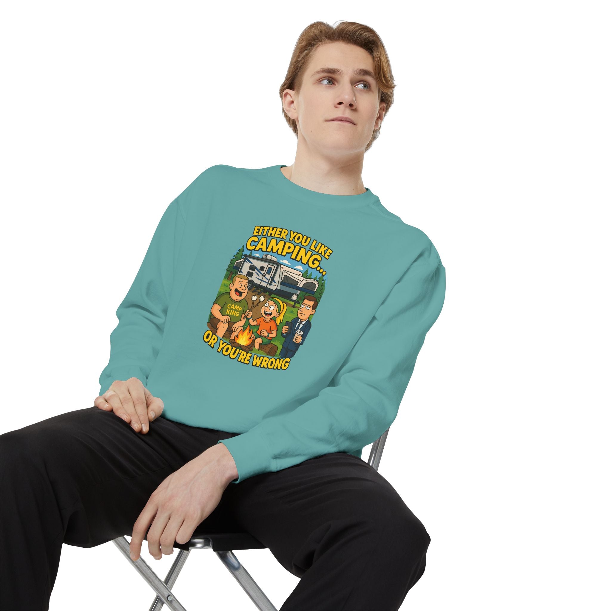 Camping Adventure Sweatshirt - Perfect for Outdoor Lovers