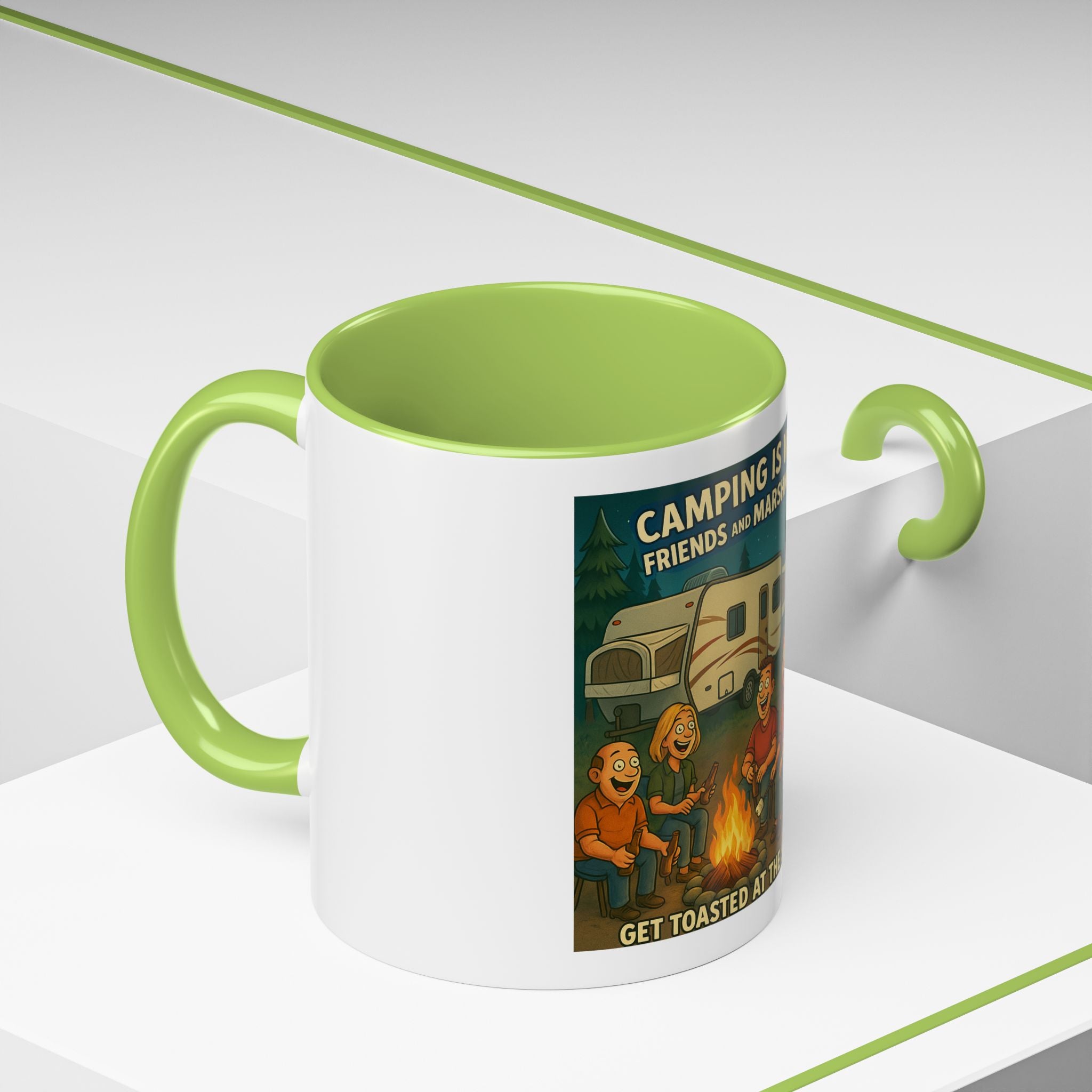 Camping Adventure Coffee Mug, Funny Mug for Campers, Get Toasted at the Same Time, Outdoor Gift, Nature Lover, Camping Decor
