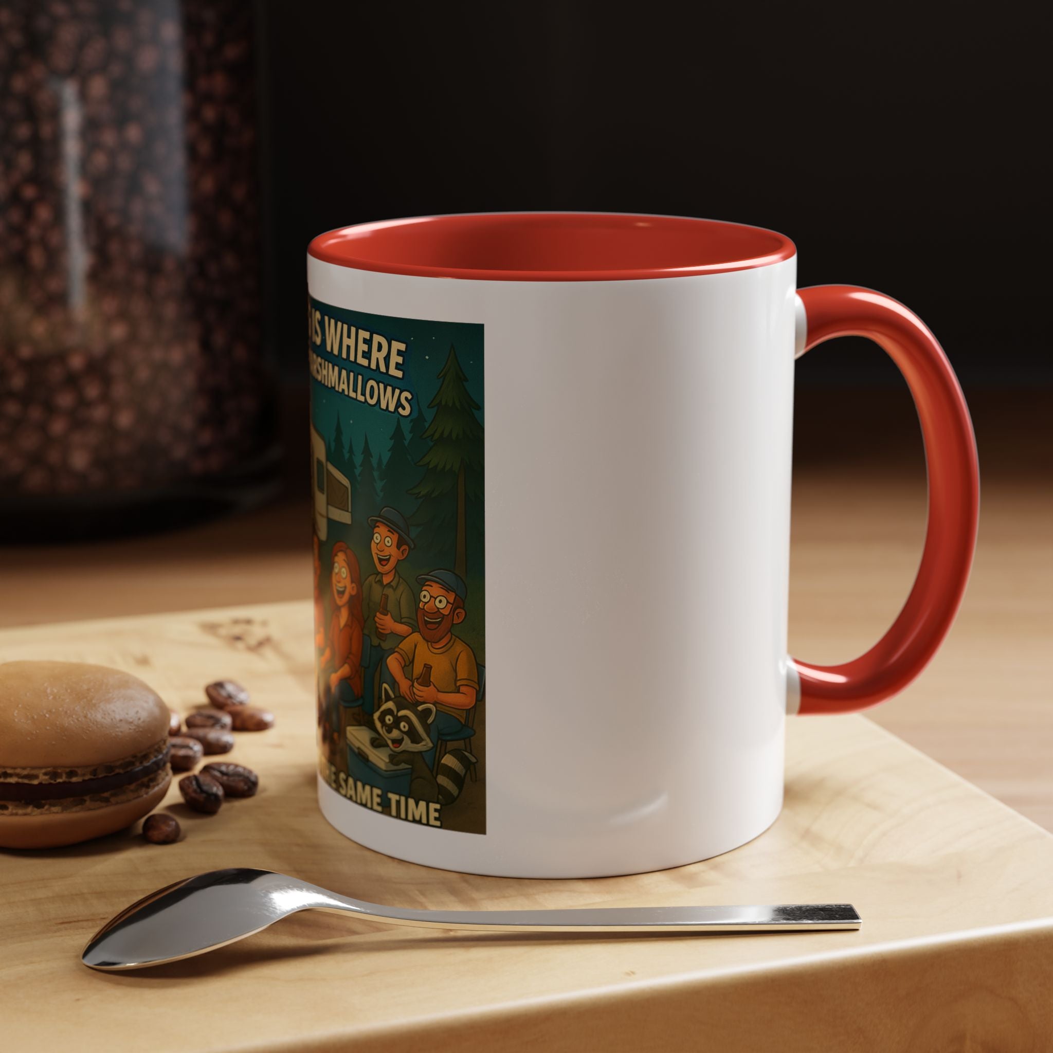 Camping Adventure Coffee Mug, Funny Mug for Campers, Get Toasted at the Same Time, Outdoor Gift, Nature Lover, Camping Decor