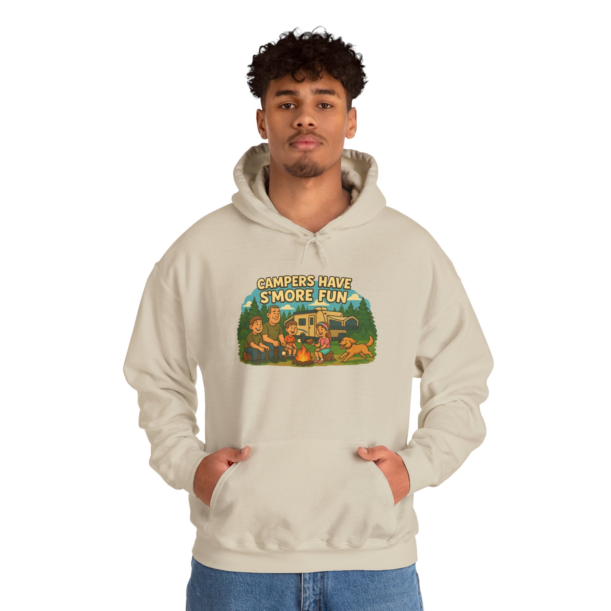 Campfire Vibes Hoodie - Perfect for Outdoor Lovers, Camping Trips, Nature Adventures, Gift for Campers, Cozy Hooded Sweatshirt