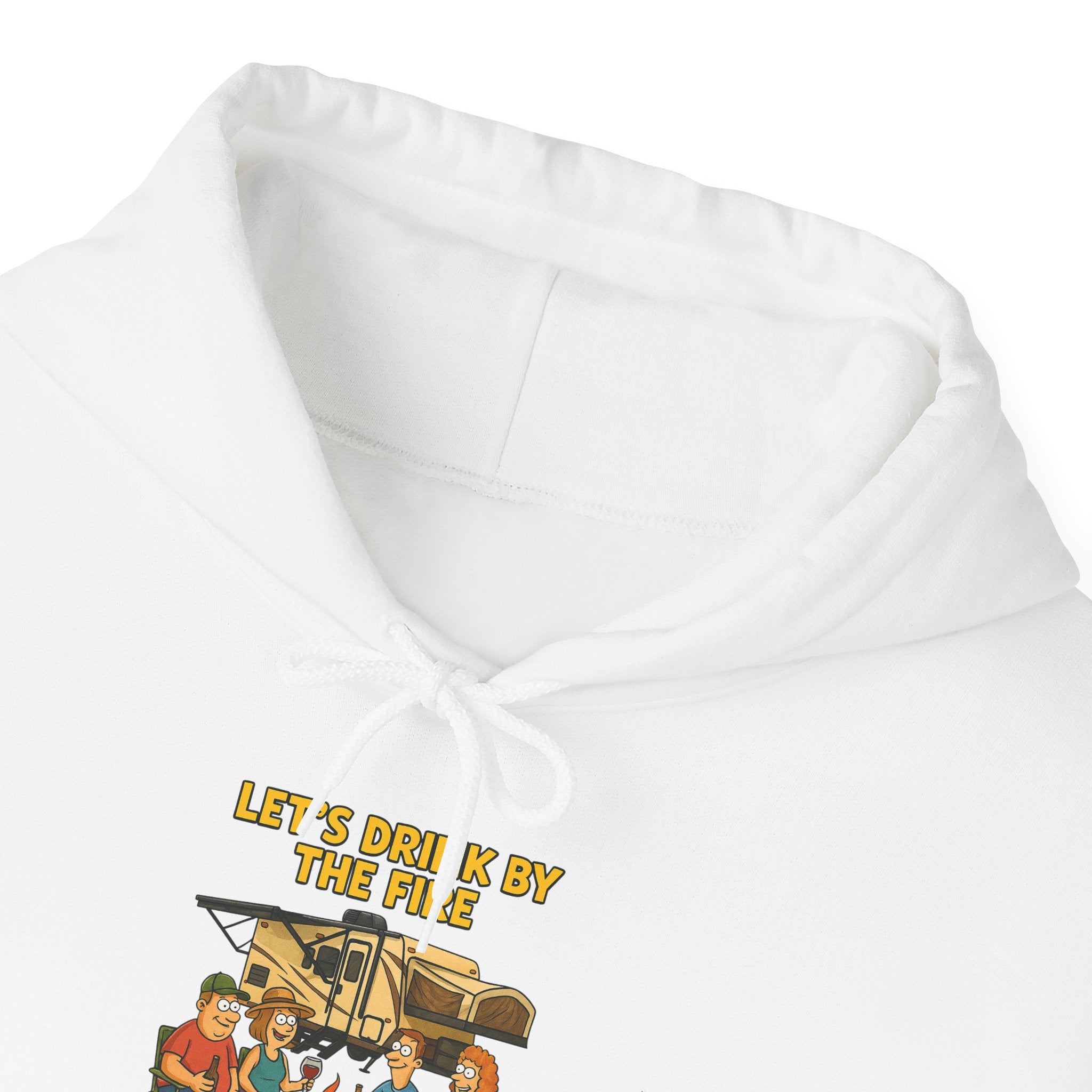 Cozy Family Gathering Hoodie - Let's Make Memories by the Fire, Family, Friends, Campfire, Gift, Holiday