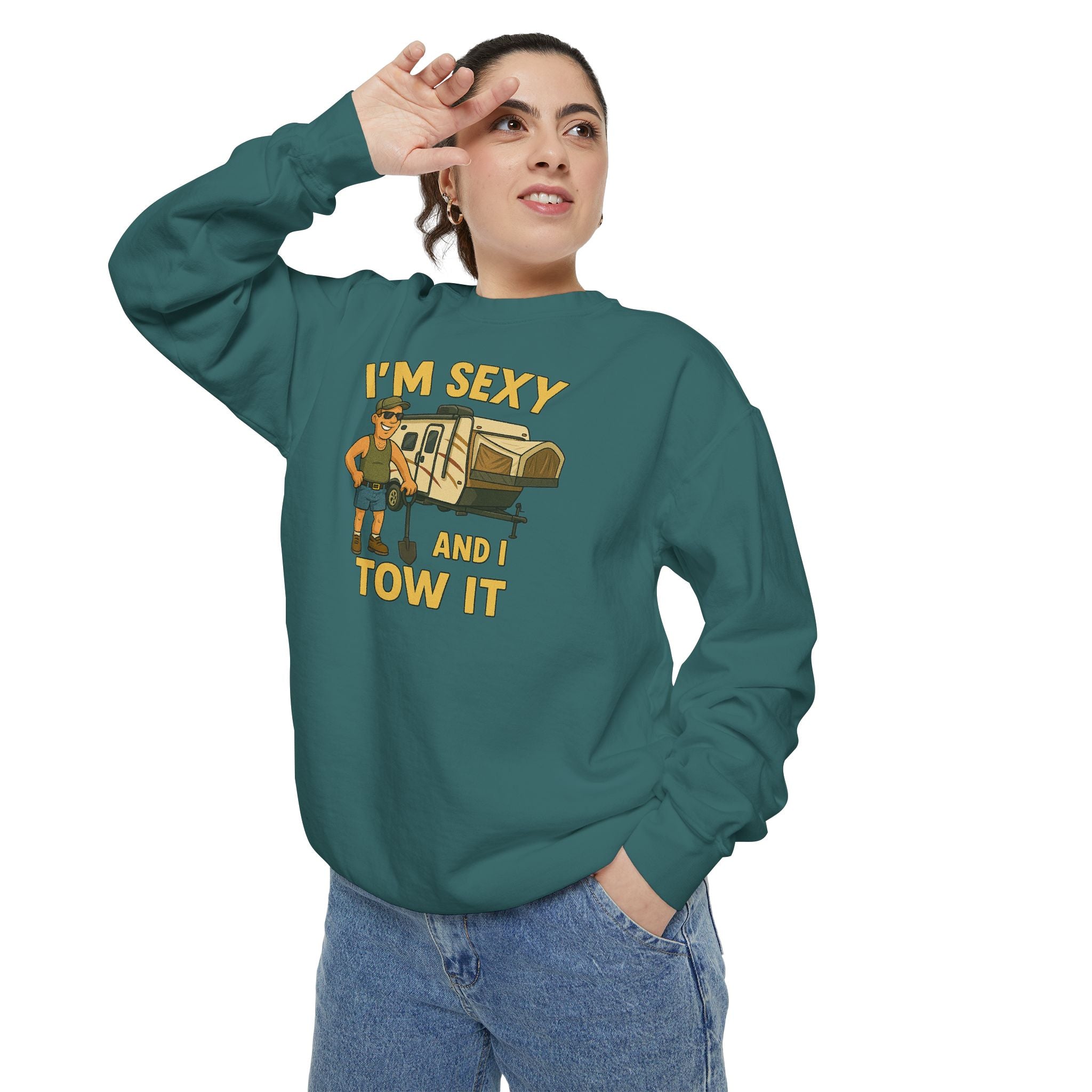 Funny Tow Truck Sweatshirt, Unisex Garment-Dyed Pullover, Casual Gift for Drivers, Trucking Humor Apparel, Cozy Fall Outfit, Perfect [...]