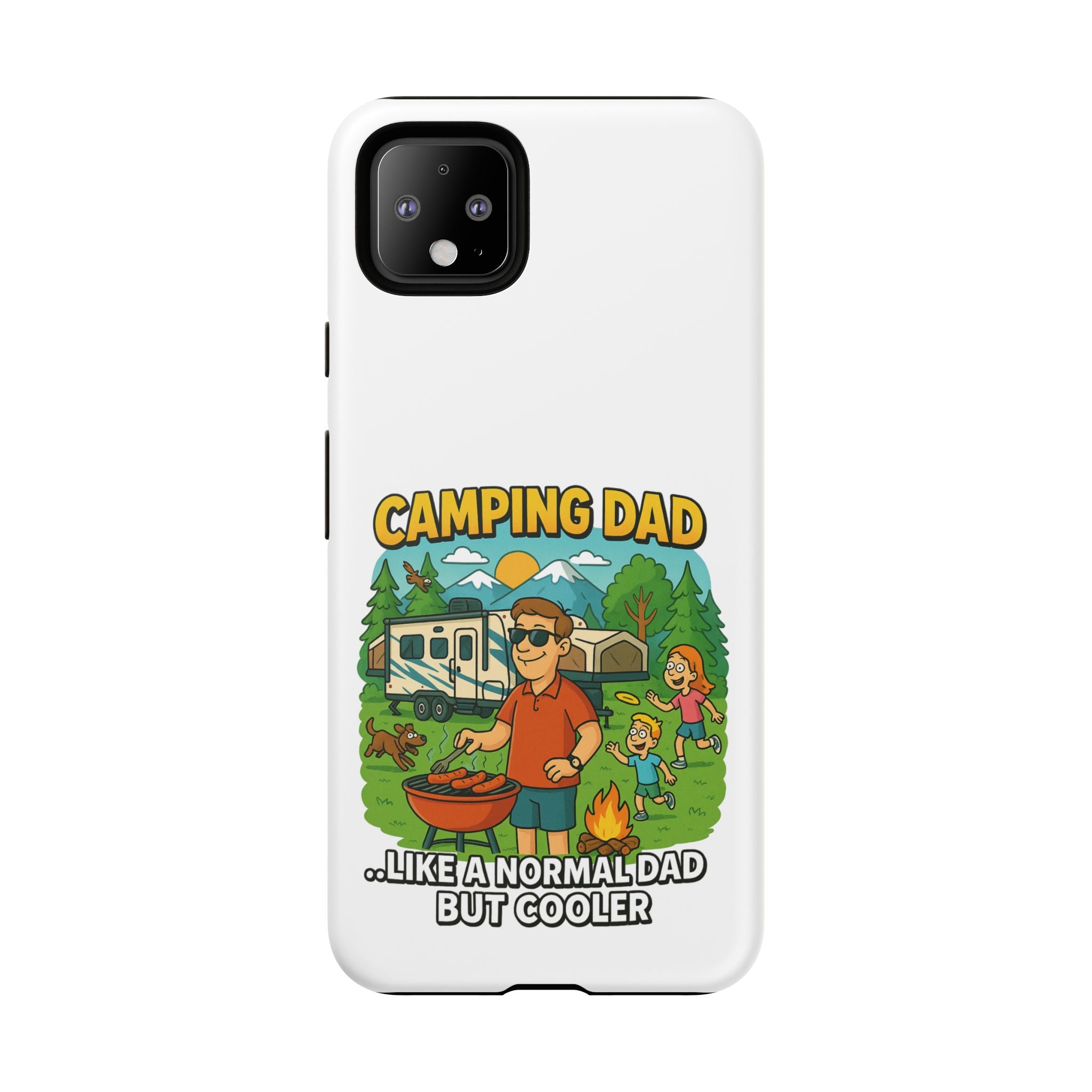 Camping Dad Phone Case - Unique Tough Cover for Outdoor Dads