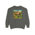 Vintage-Inspired Unisex Sweatshirt with 'High Class Trail Trash' Design
