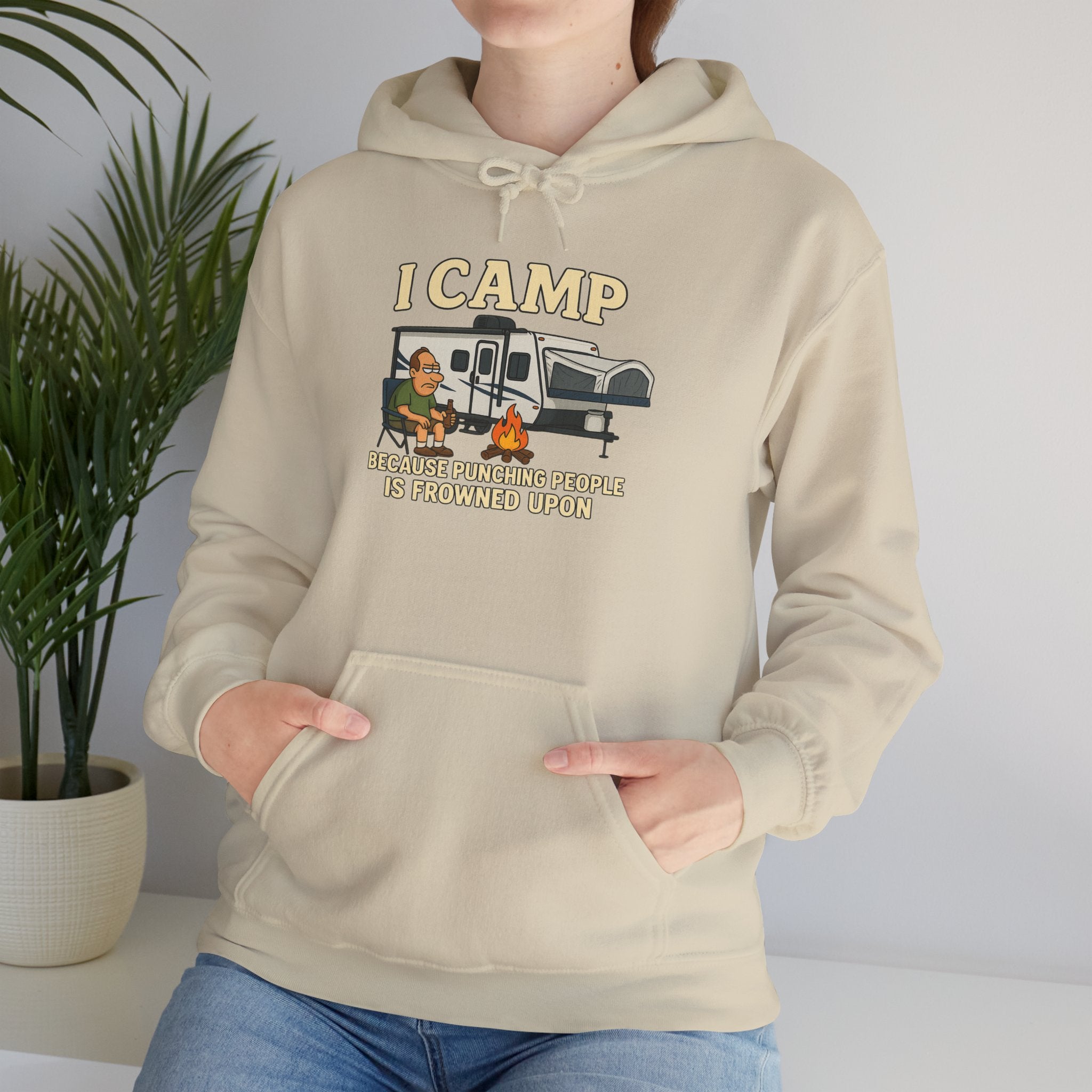 I Camp Unisex Heavy Blend™ Hoodie - Perfect for Outdoor Lovers