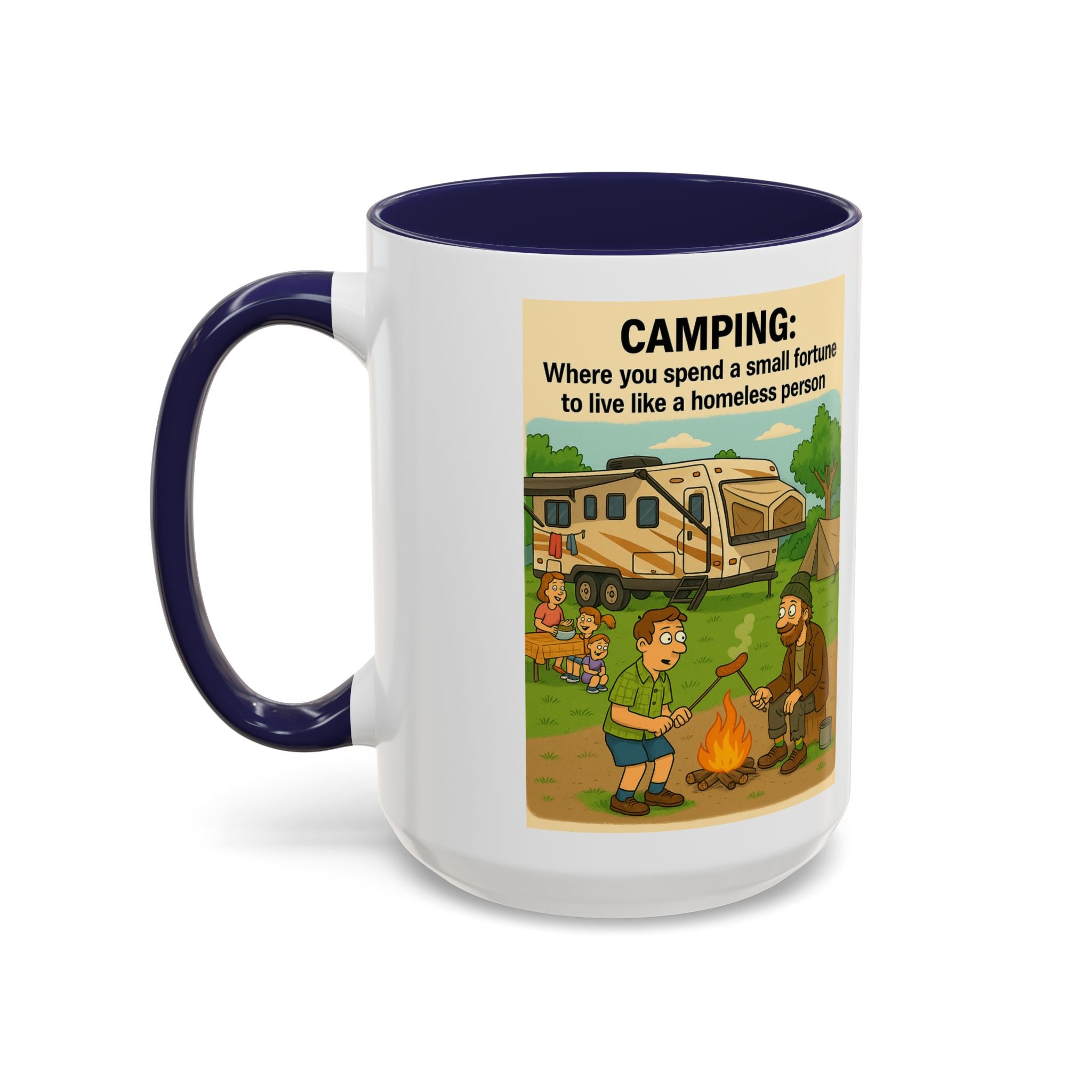 Camping Humor Coffee Mug, Hilarious Campfire Gift, Funny Mug for Outdoors Lovers, Adventure Lover's Coffee Cup, Unique Camping Present