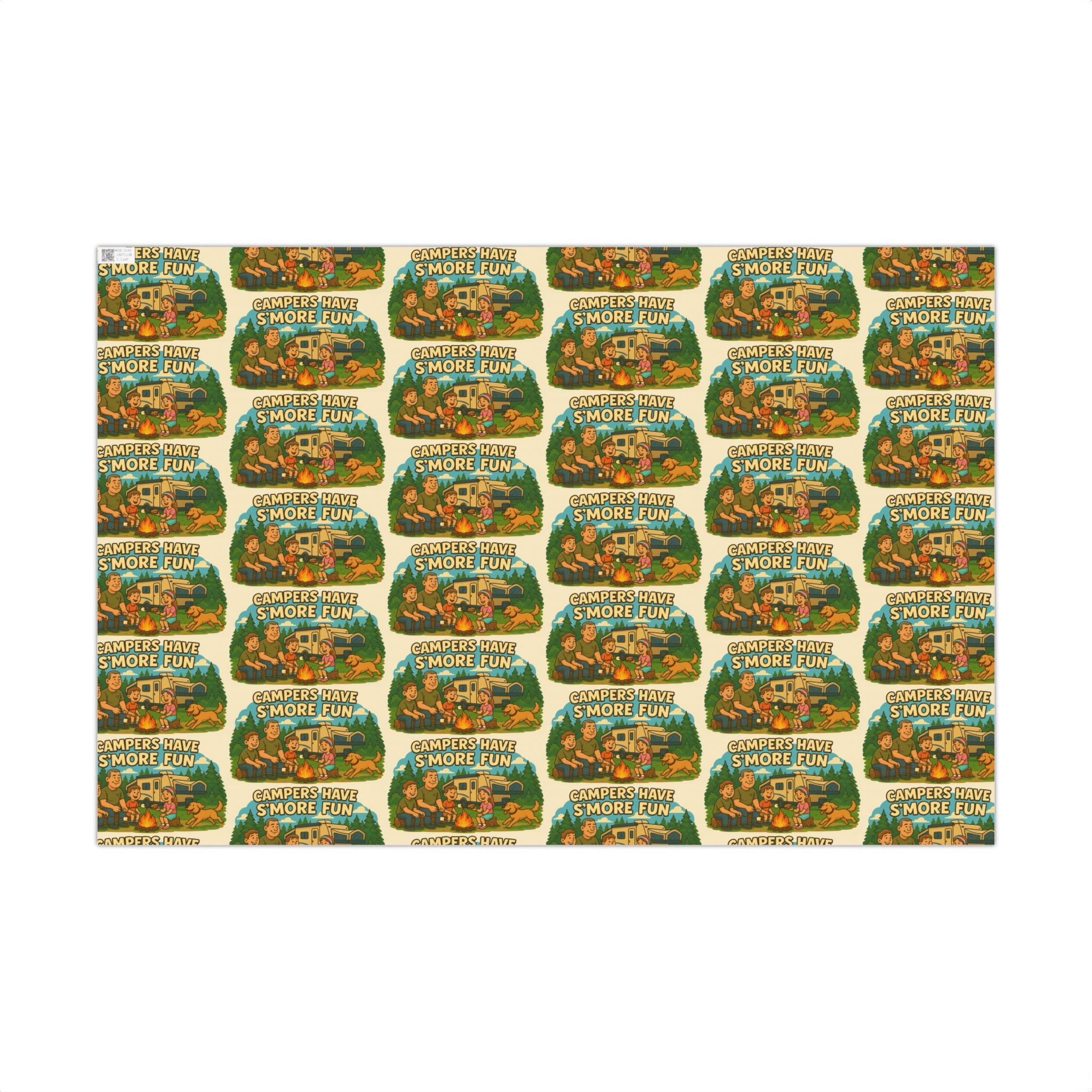 S'mores Camping Gift Wrap Paper