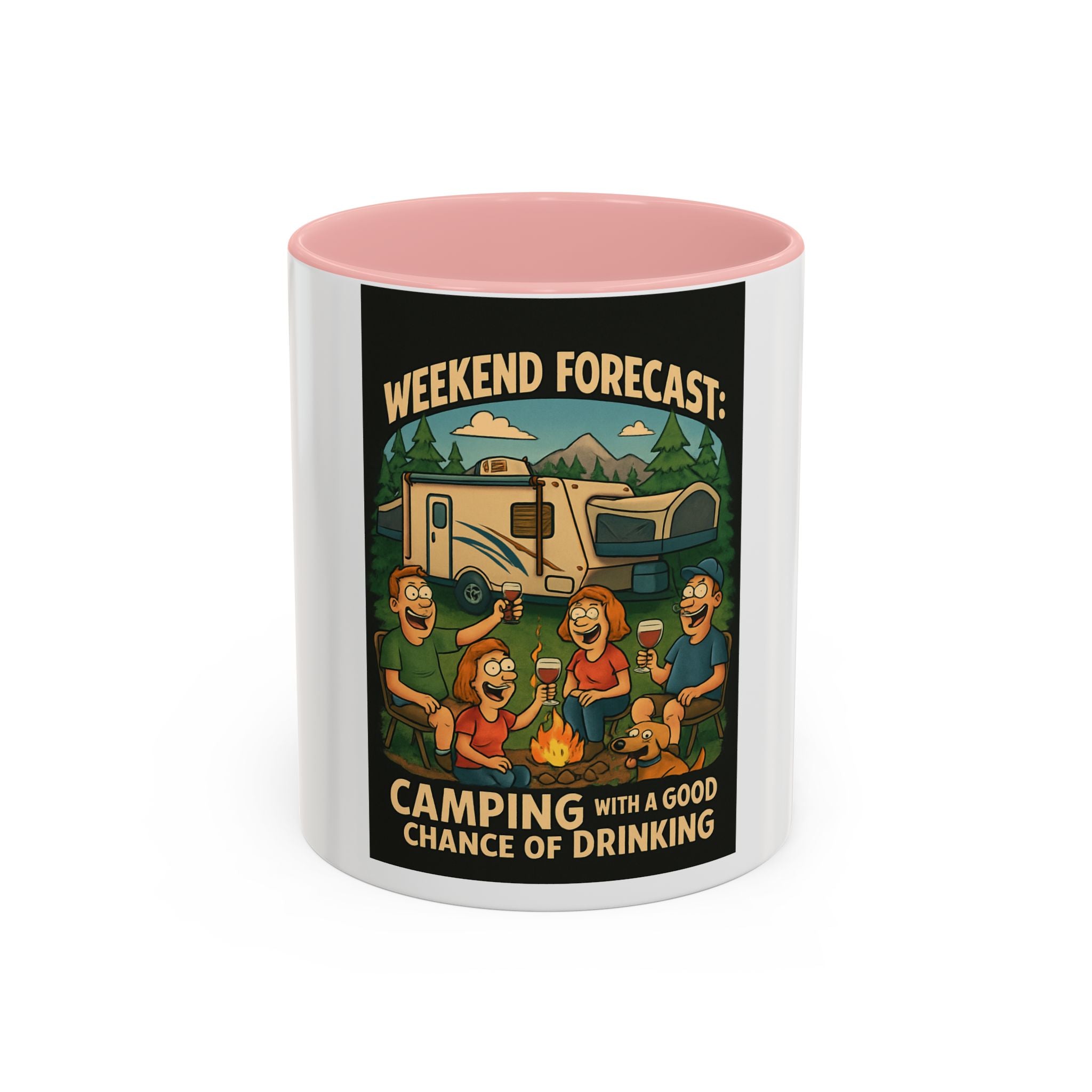 Camping Forecast Coffee Mug | Outdoor Adventure Gift | Funny Camper Mug | Gift for Campers | Camping Enthusiast Decor