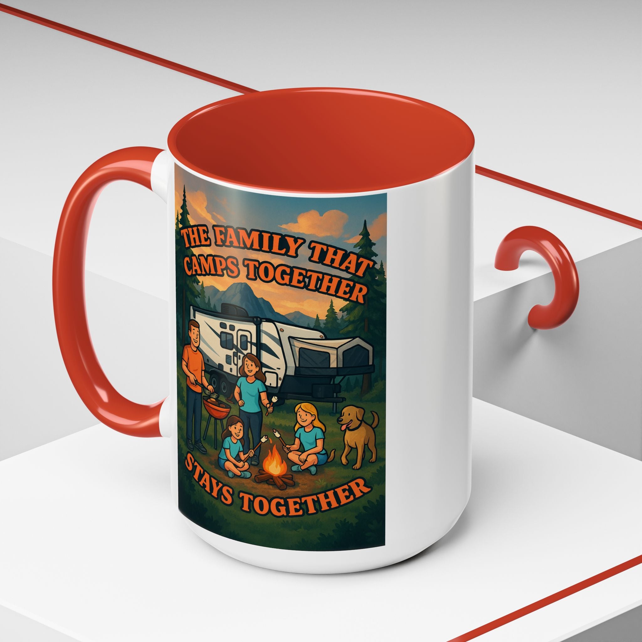 Camping Family Coffee Mug - Adventure, Nature, Family Time, Outdoor Enthusiasts, Gift for Campers