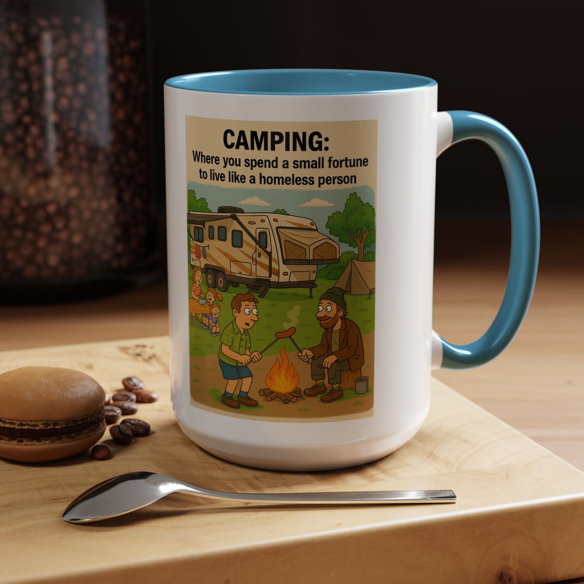 Camping Humor Coffee Mug, Hilarious Campfire Gift, Funny Mug for Outdoors Lovers, Adventure Lover's Coffee Cup, Unique Camping Present