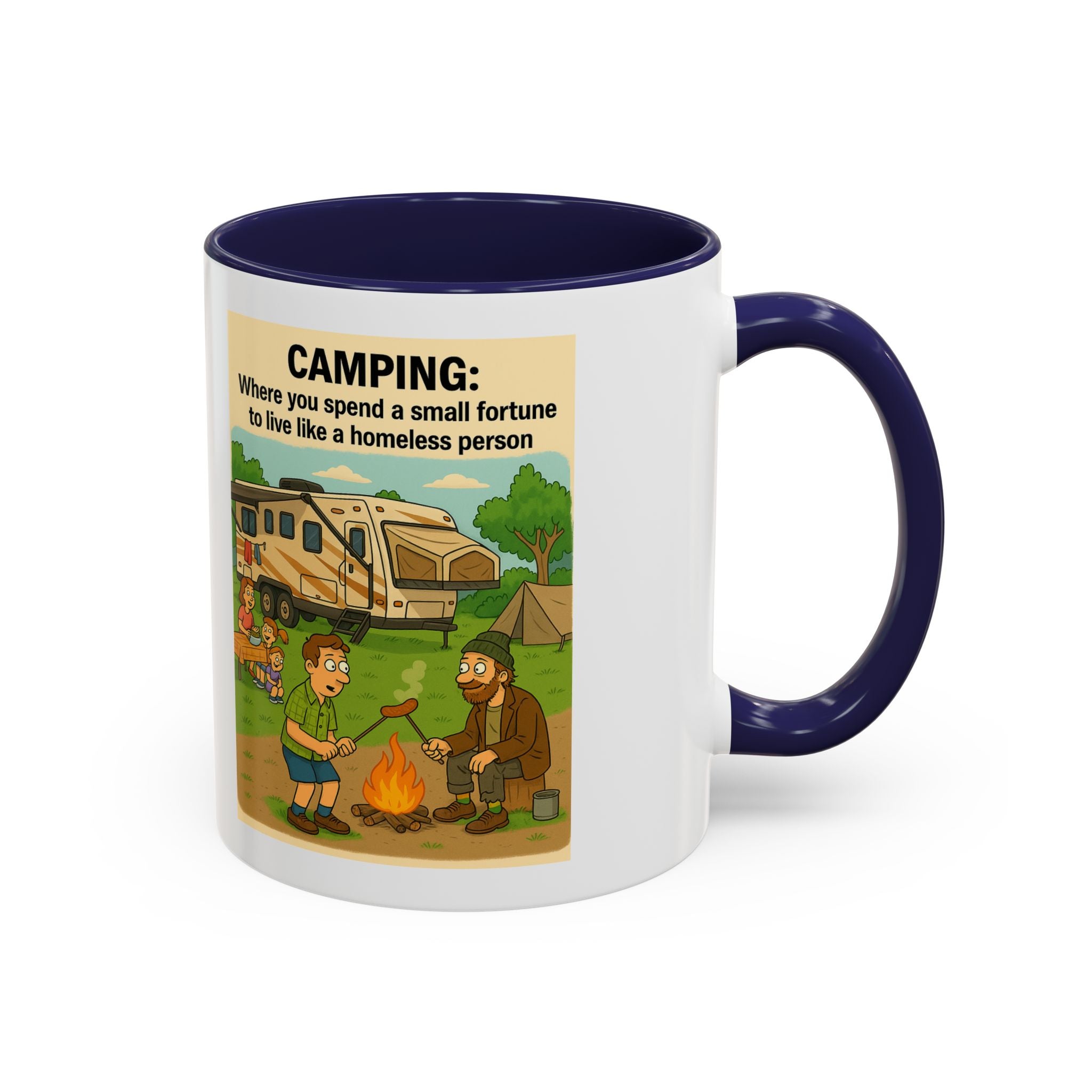 Camping Humor Coffee Mug, Hilarious Campfire Gift, Funny Mug for Outdoors Lovers, Adventure Lover's Coffee Cup, Unique Camping Present