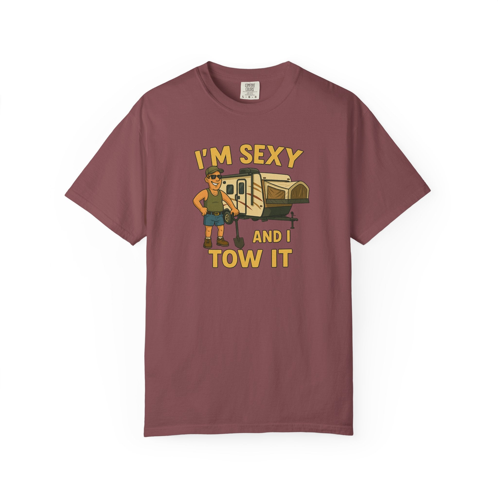 Playful Camping T-Shirt, I'm Sexy and I Tow It Tee, Unisex Outdoor Shirt, Funny Gift for RV Lovers, Travel T-Shirt, Casual Summer Wear