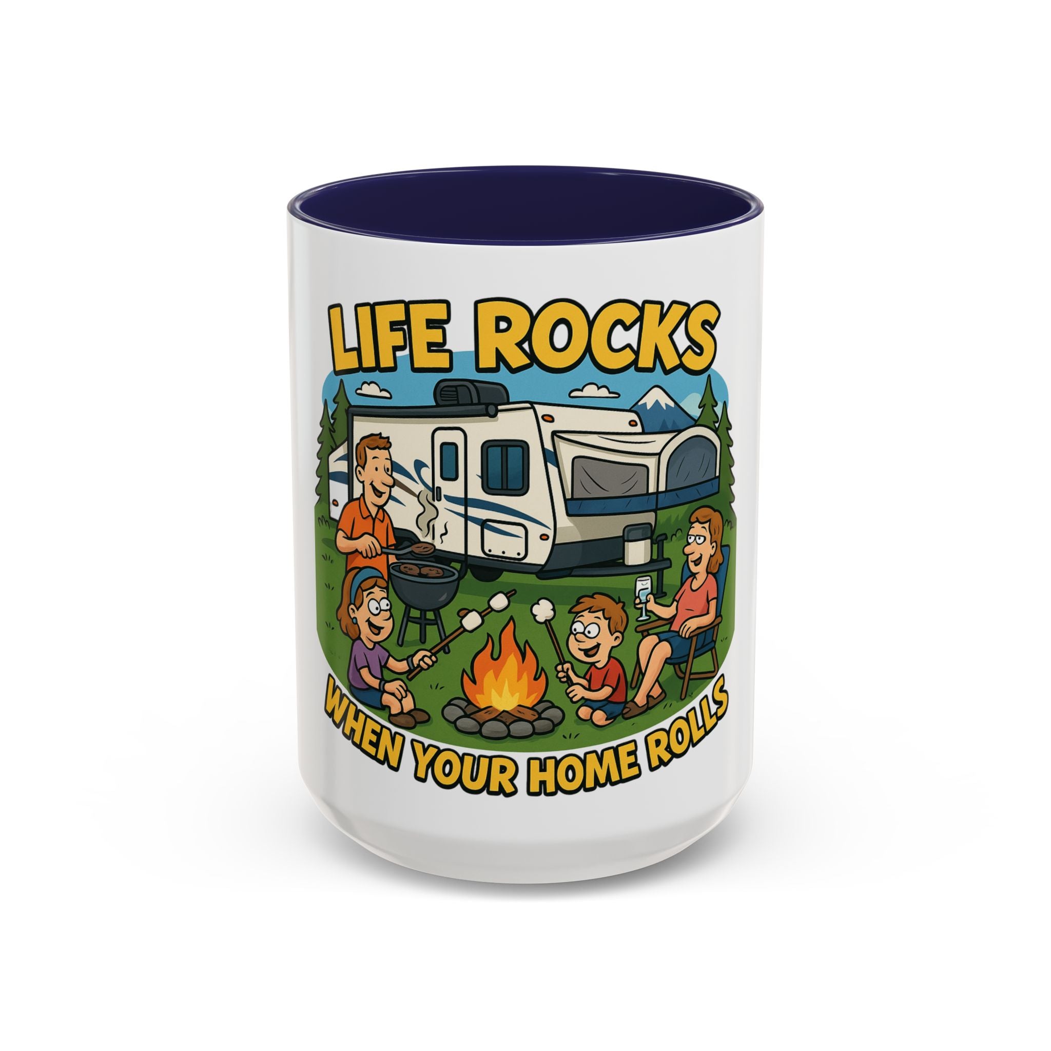 Camping Life Coffee Mug - Adventure Lover Gift, RV Travel Mug, Cozy Campfire Vibes, Perfect for Outdoor Enthusiasts, Gift for Dad