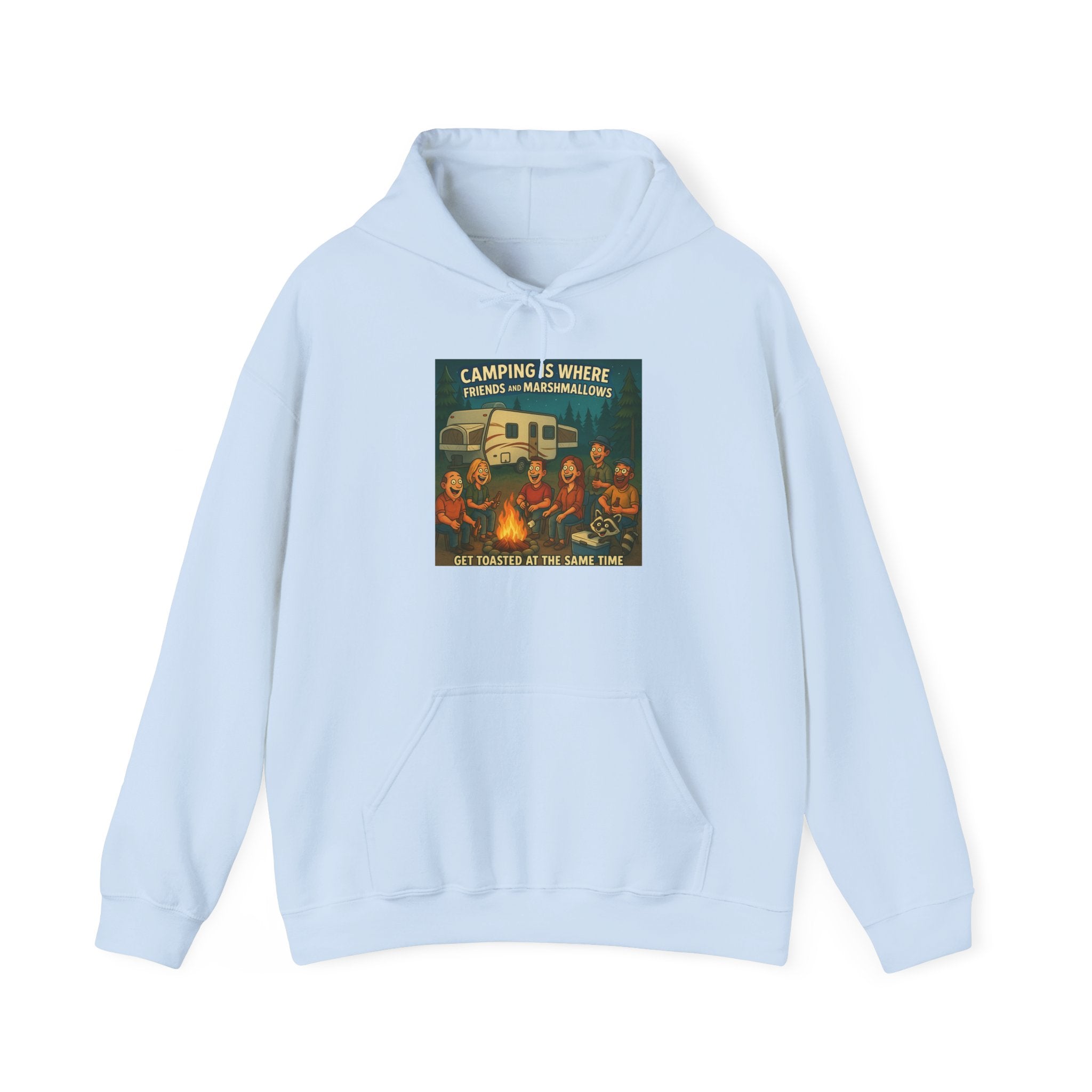 Vintage Camping Unisex Hooded Sweatshirt - Cozy Outdoor Lover Gift, Great for Campfire Nights, Adventure Apparel