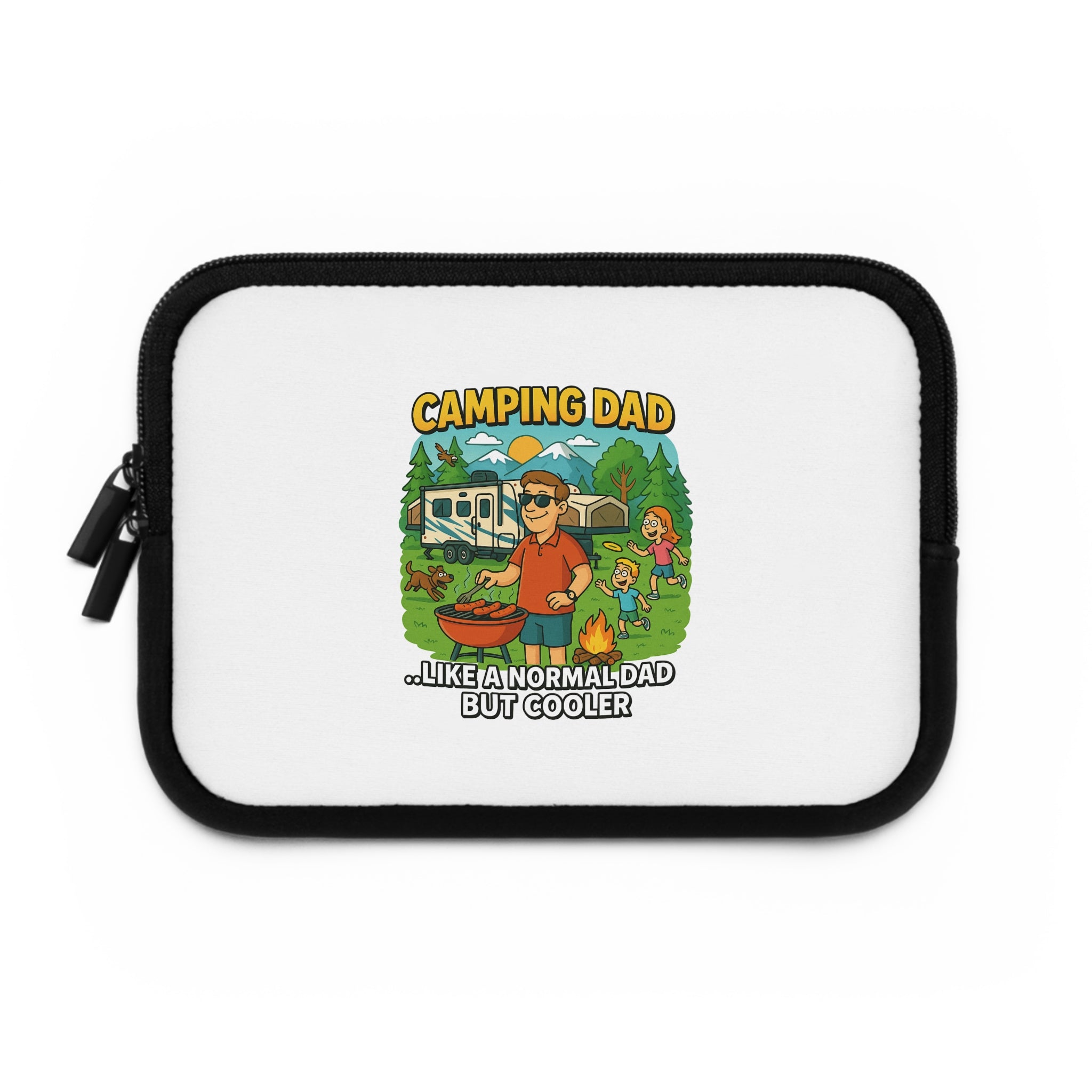 Camping Dad Laptop Sleeve - Fun Gift for Outdoor Enthusiasts
