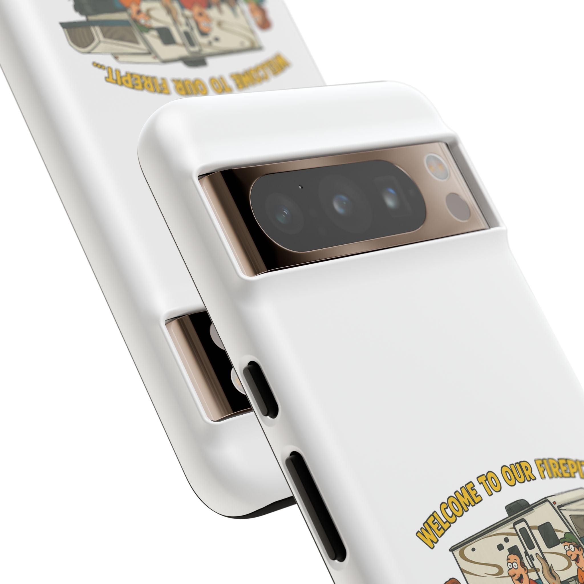 Camping Phone Case - Welcome to Our Firepit - Outdoor Gear, Gift for Campers, Adventure Accessory, Fun Camping Decor