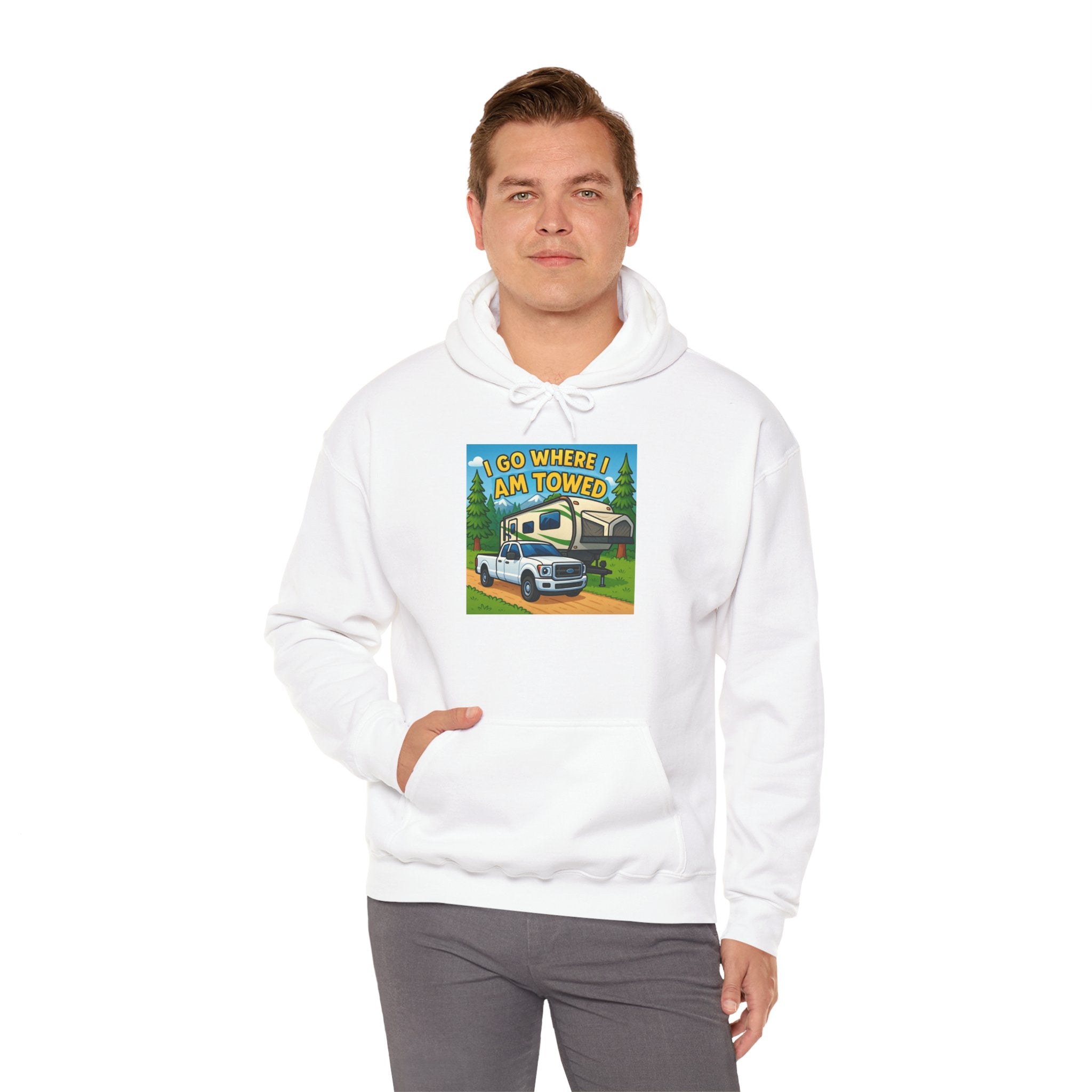 Adventure-Themed Hooded Sweatshirt - Perfect for Travel Enthusiasts, Camper Gifts, Cozy Outings, Outdoor Activities, Road Trip Essentials