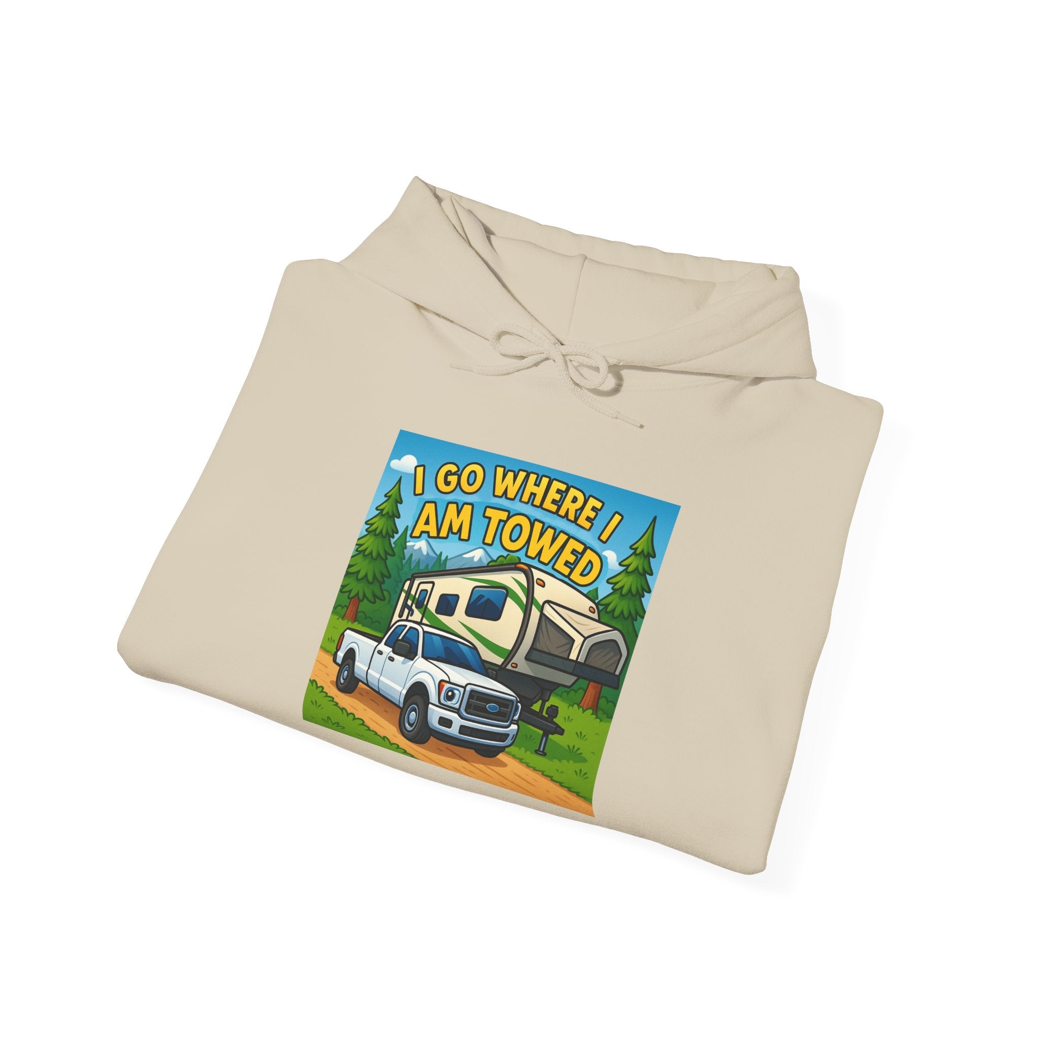 Adventure-Themed Hooded Sweatshirt - Perfect for Travel Enthusiasts, Camper Gifts, Cozy Outings, Outdoor Activities, Road Trip Essentials