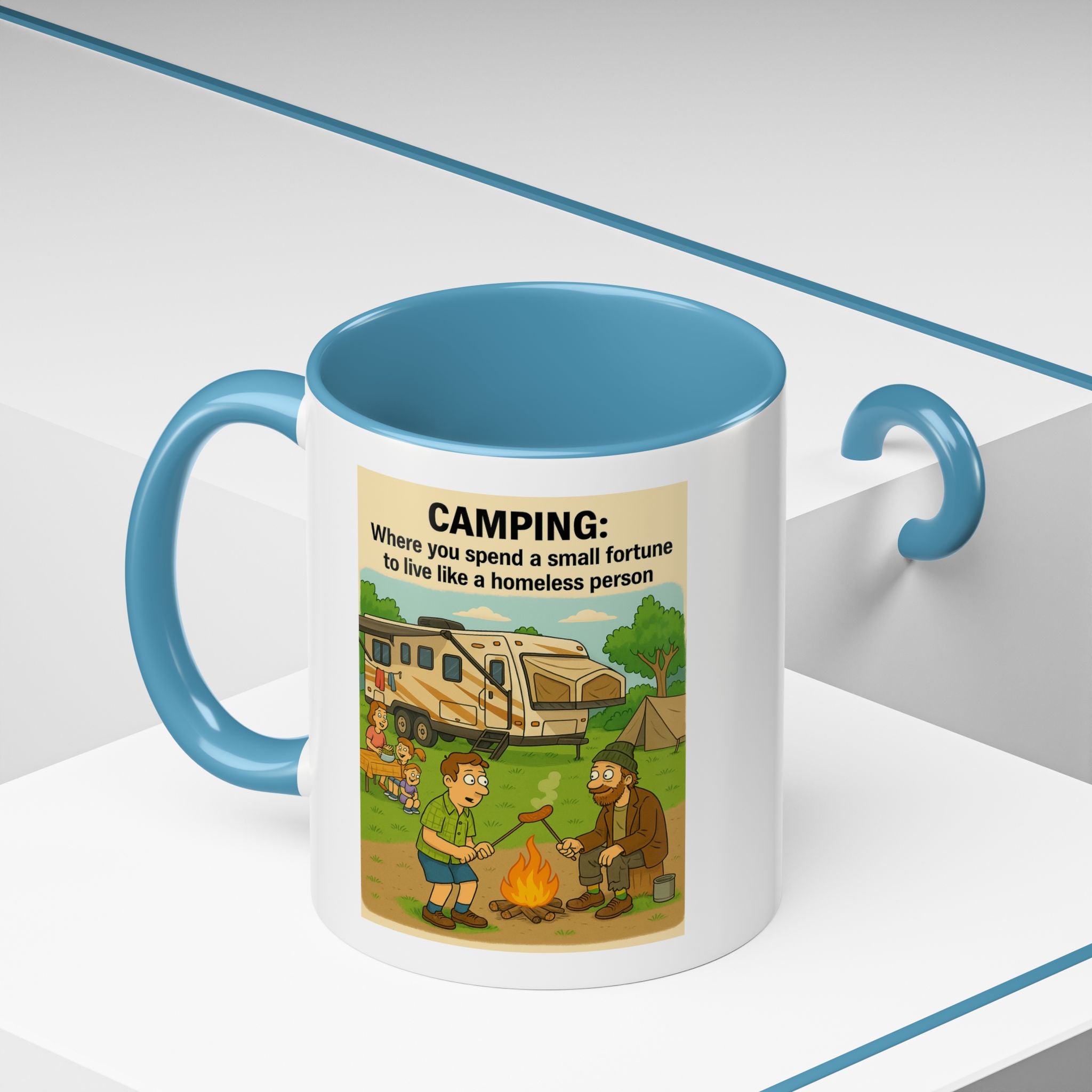 Camping Humor Coffee Mug, Hilarious Campfire Gift, Funny Mug for Outdoors Lovers, Adventure Lover's Coffee Cup, Unique Camping Present