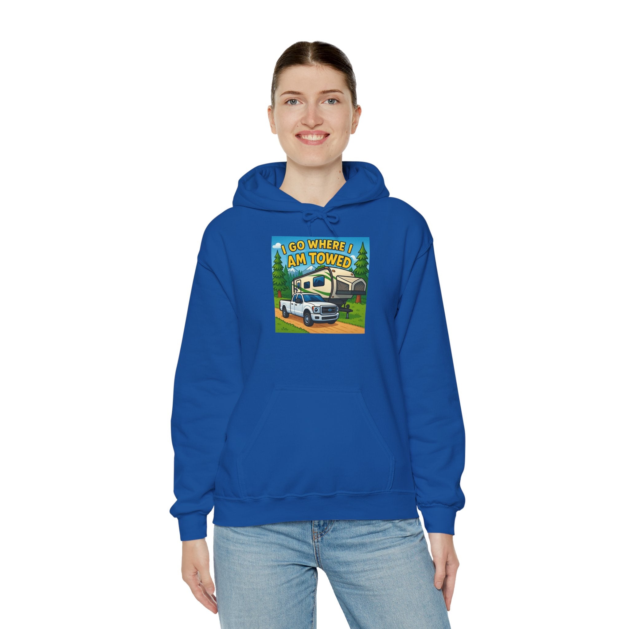 Adventure-Themed Hooded Sweatshirt - Perfect for Travel Enthusiasts, Camper Gifts, Cozy Outings, Outdoor Activities, Road Trip Essentials