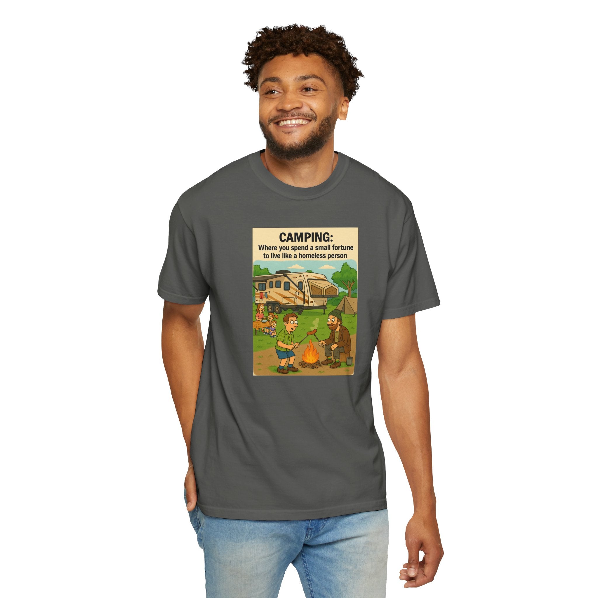 Camping Humor T-Shirt, Unisex Graphic Tee, Adventure Gift, Outdoor Lover Apparel, Funny Camping Shirt