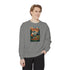 Cozy Unisex Garment-Dyed Sweatshirt with Retro Design, Perfect for Relaxing, Gift for Friends, Casual Wear, Fall Fashion, Warm Layer