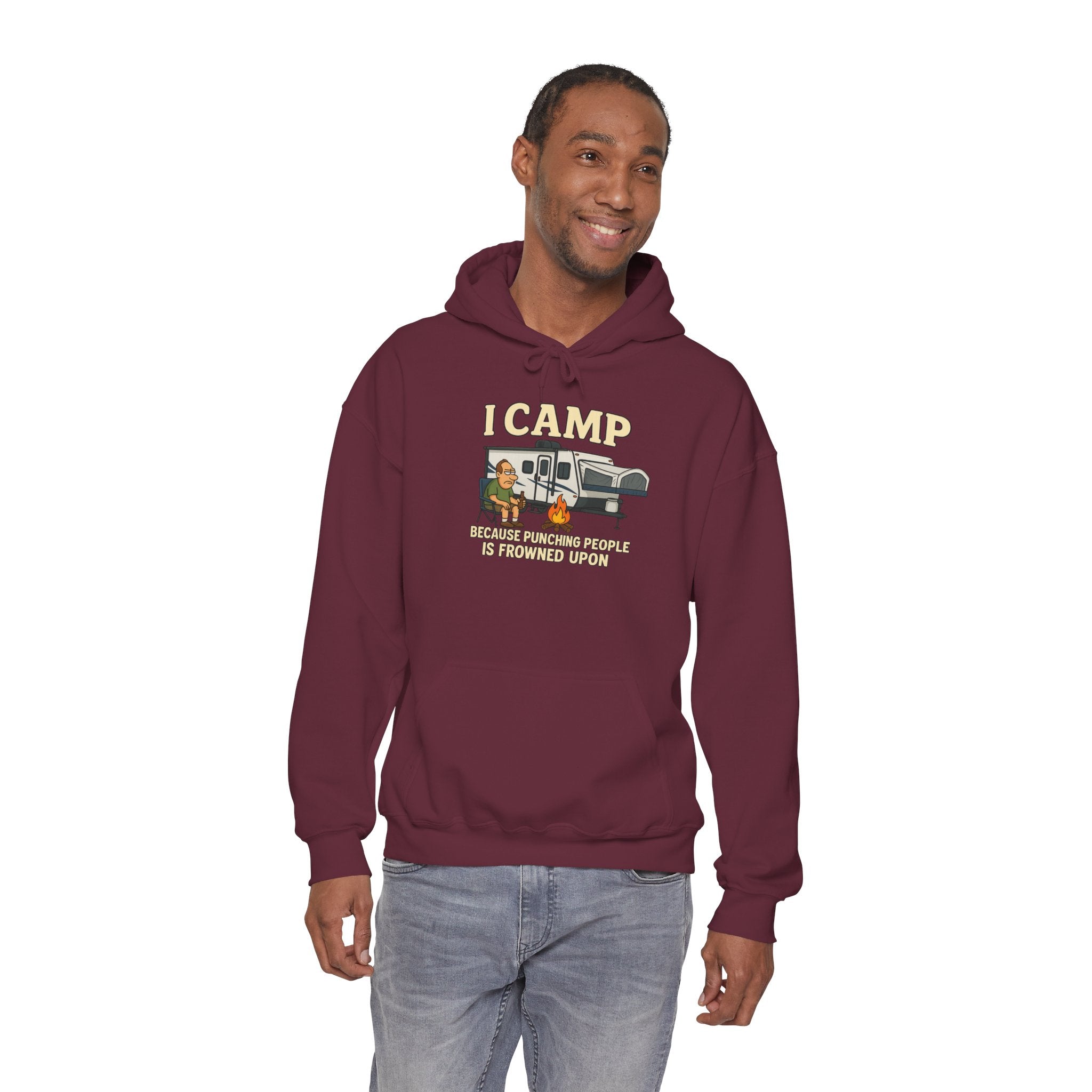 I Camp Unisex Heavy Blend™ Hoodie - Perfect for Outdoor Lovers