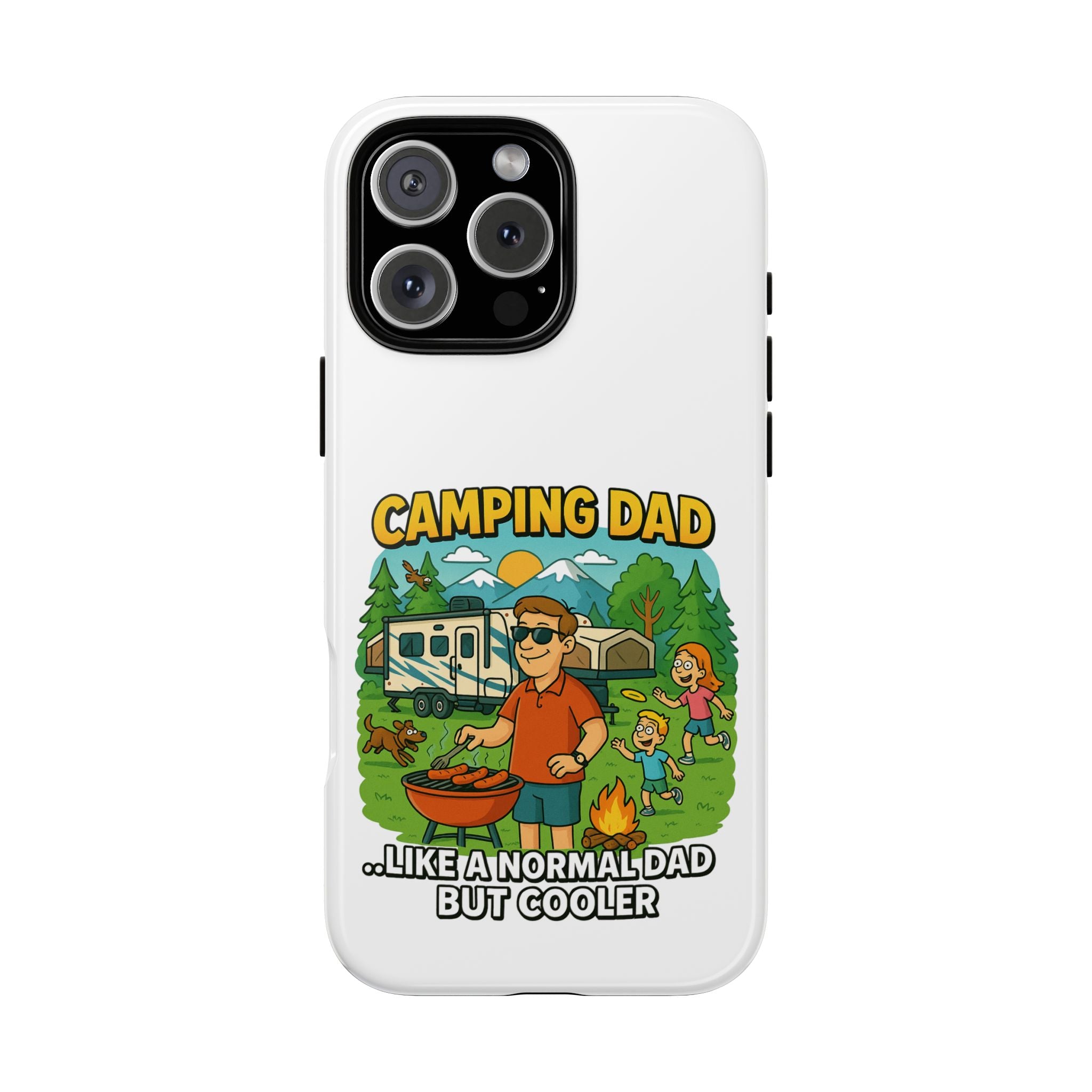 Camping Dad Phone Case - Unique Tough Cover for Outdoor Dads