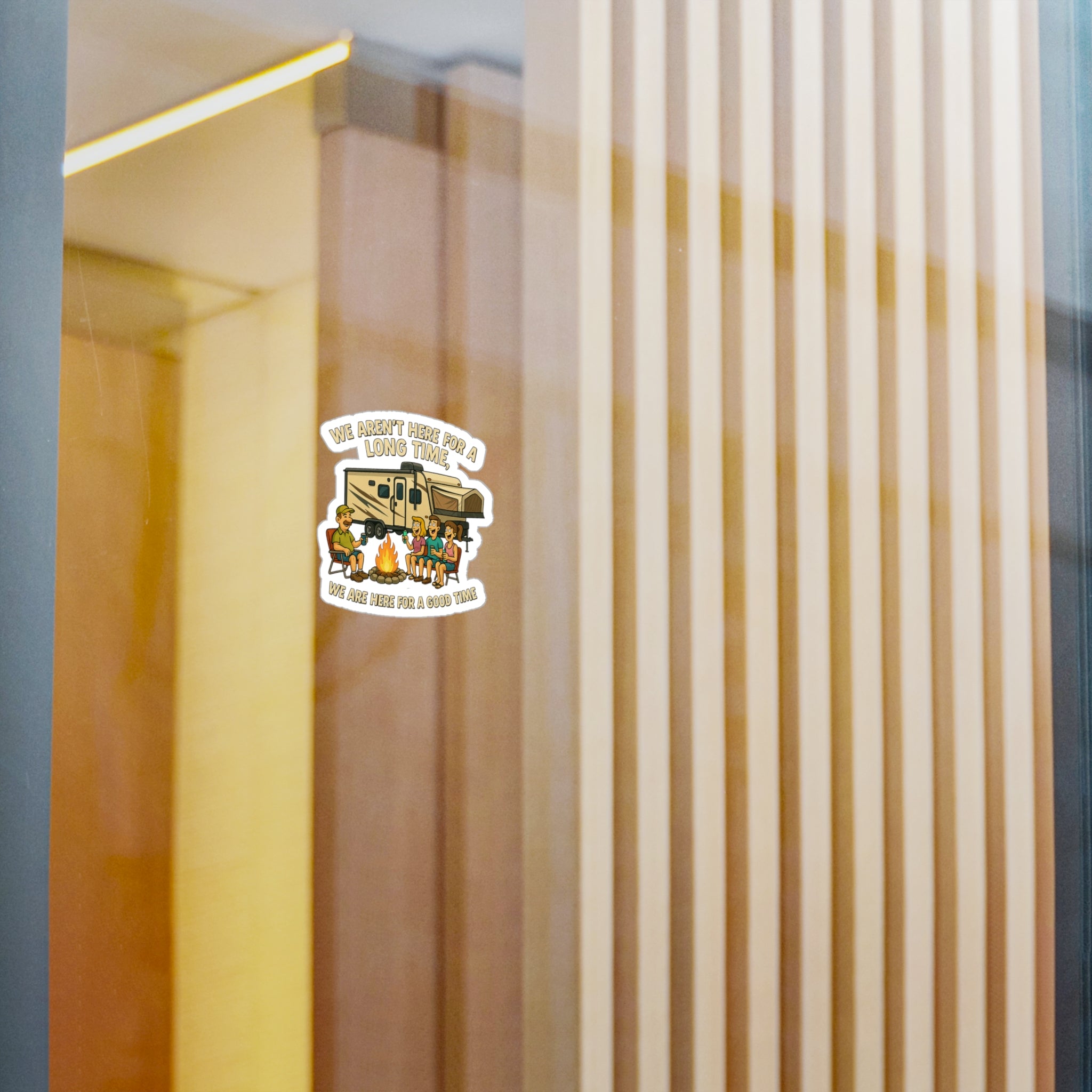 Camping Adventure Kiss-Cut Vinyl Decals - Fun RV Life Stickers