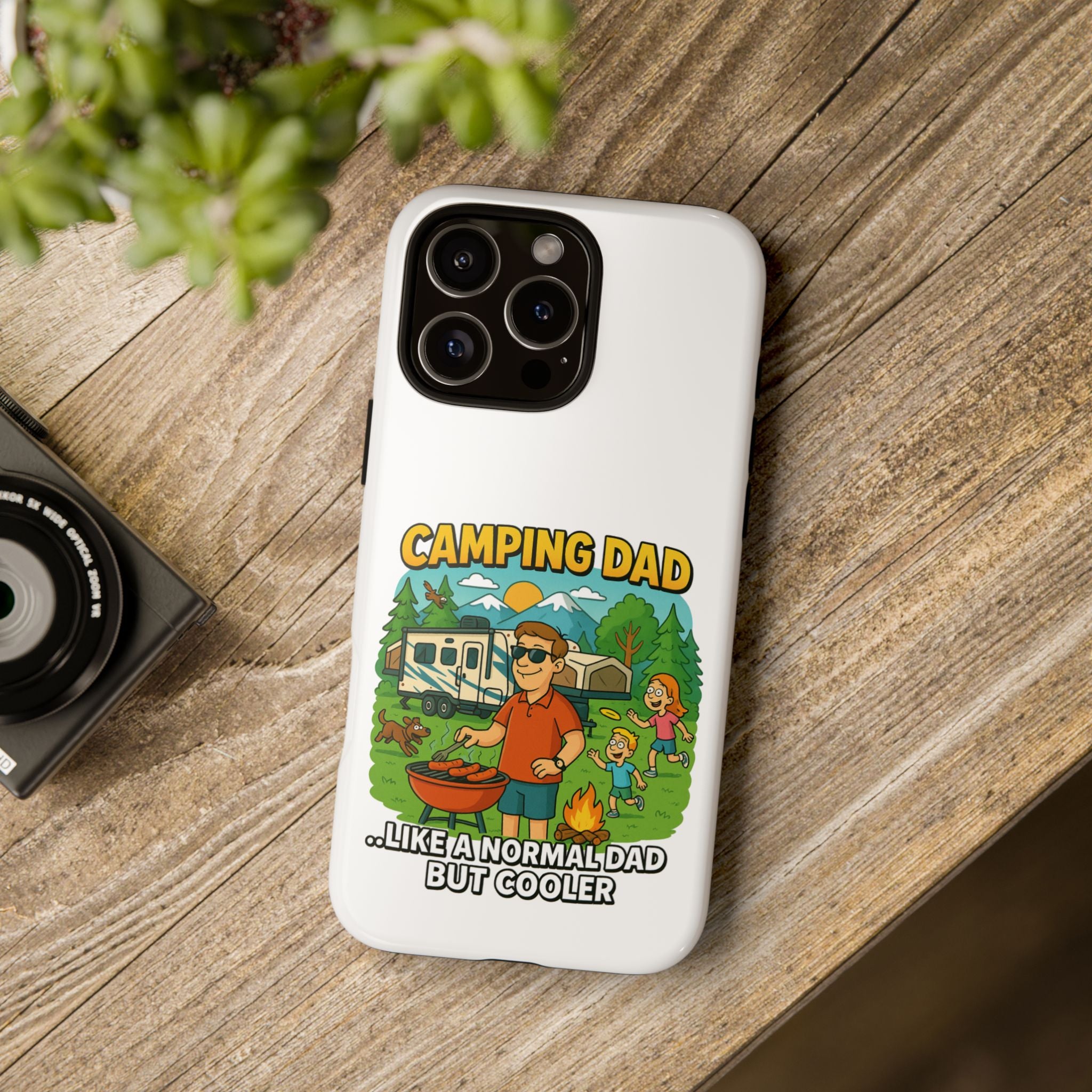 Camping Dad Phone Case - Unique Tough Cover for Outdoor Dads