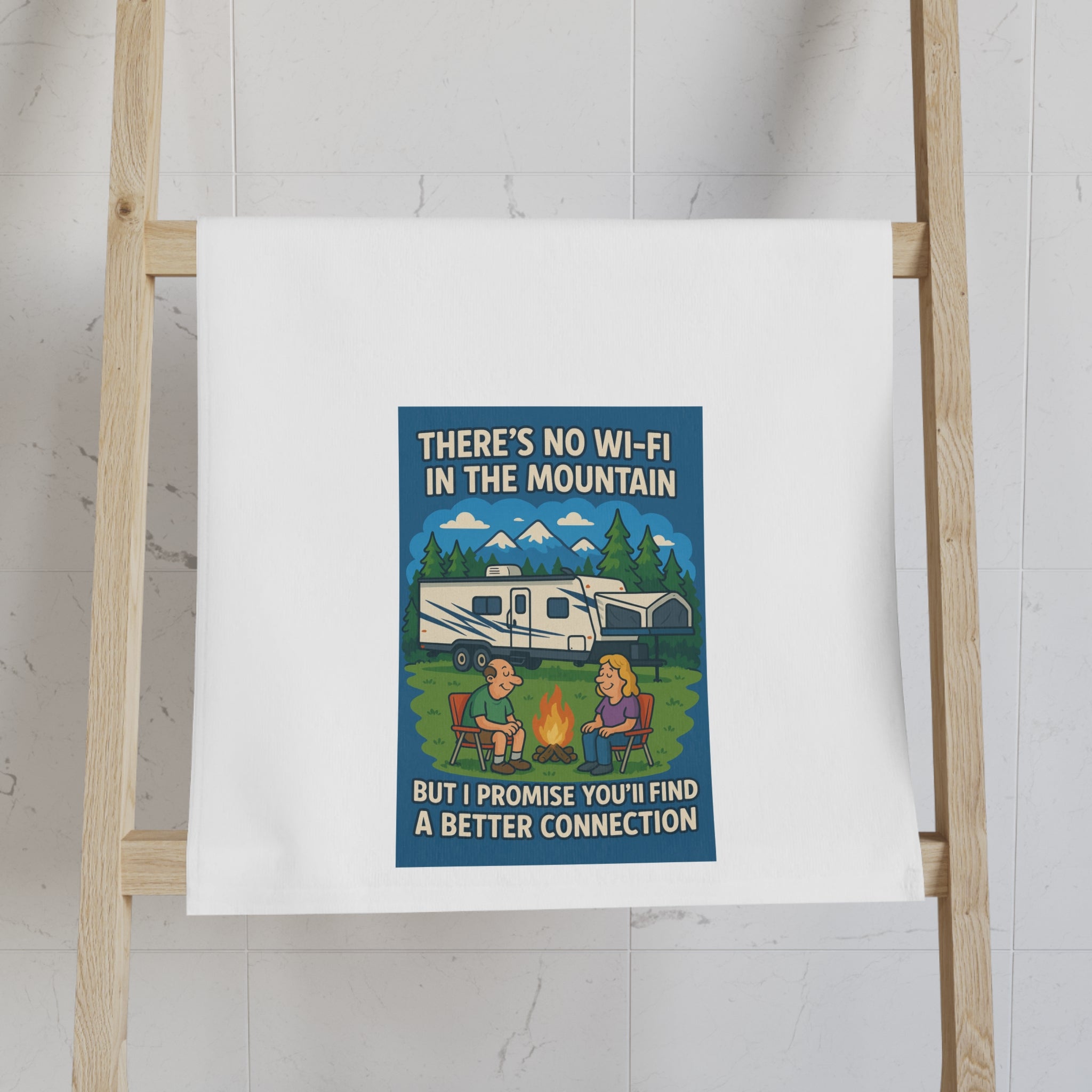 Nature Lovers Hand Towel, Camping Gift, Outdoor Decor, Hospitality Towel, Unique Kitchen Towel