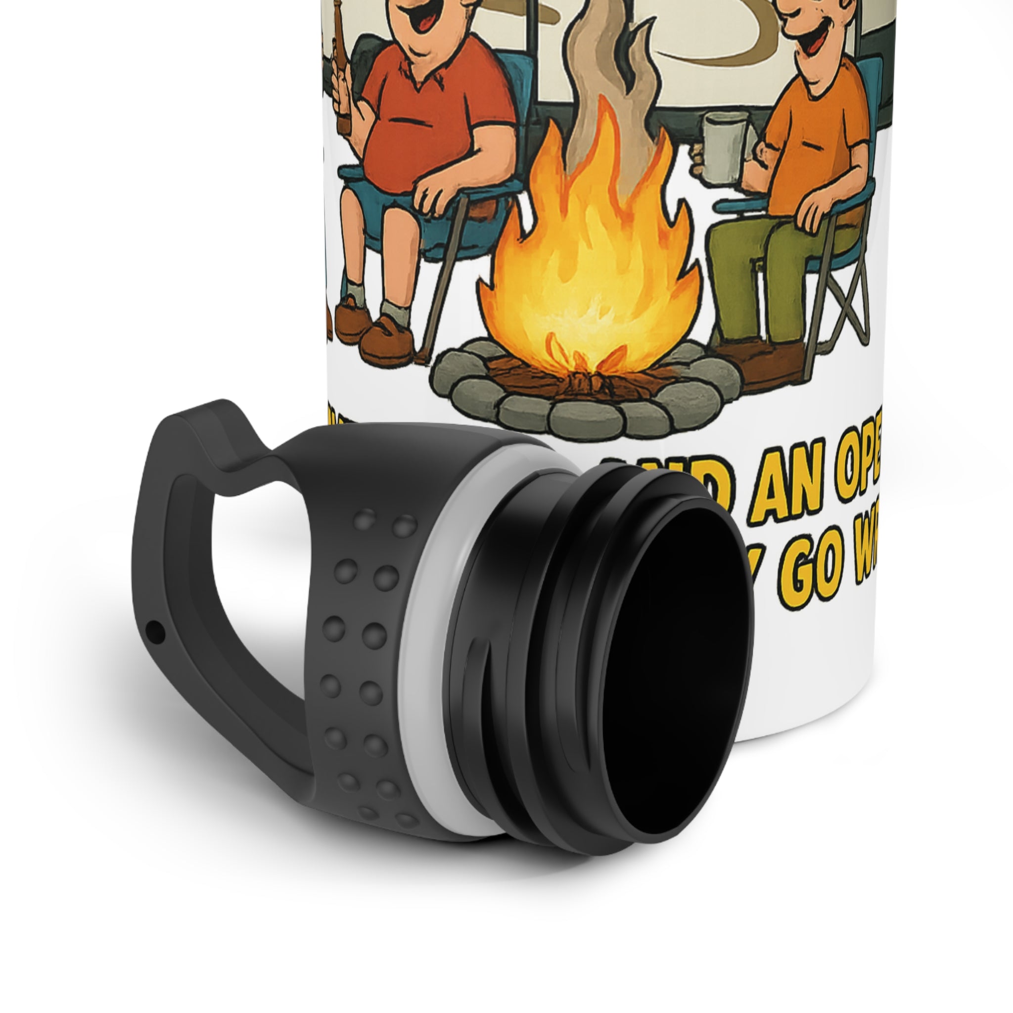 Funny Camping Water Bottle | Unique Outdoor Gift | Stainless Steel Water Bottle | Funny Camping Accessory, Adventure Gear, Outdoor [...]