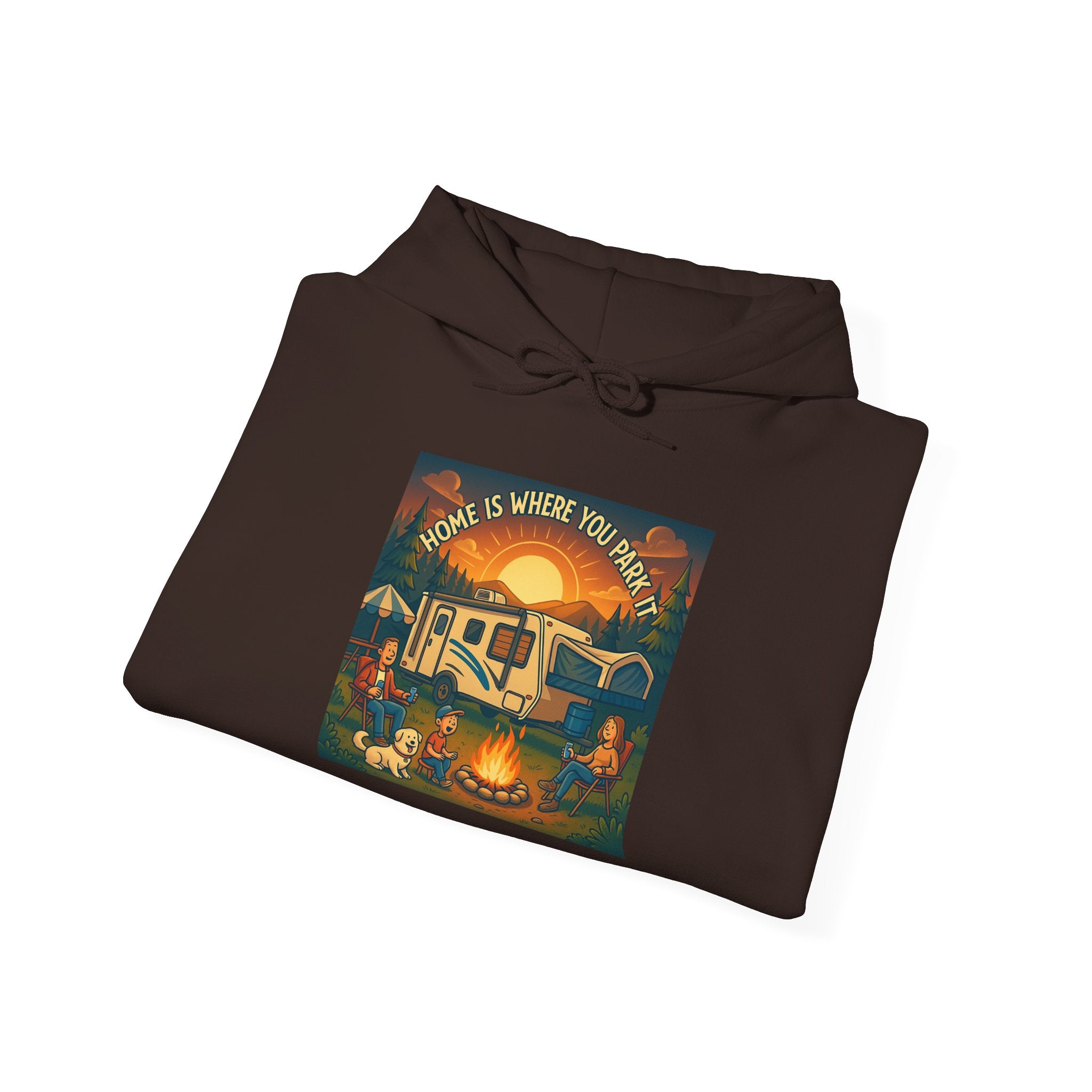 Cozy Campfire Vibes Hoodie, Unisex Sweatshirt for Camp Lovers, Autumn Apparel, Outdoor Adventure Gift, Family Get-Together