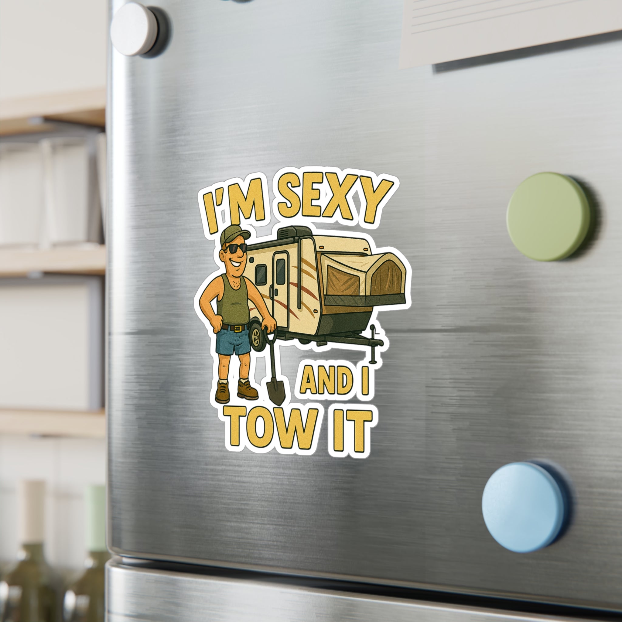 Funny RV Camping Sticker, Hilarious Vinyl Decal for Car, Laptop, Travel Lovers, Humorous Gift for Campers, Vinyl Decals for Outdoors