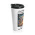 Stainless Steel Travel Mug - Camping is where friends and marshmallows get toasted at the same time