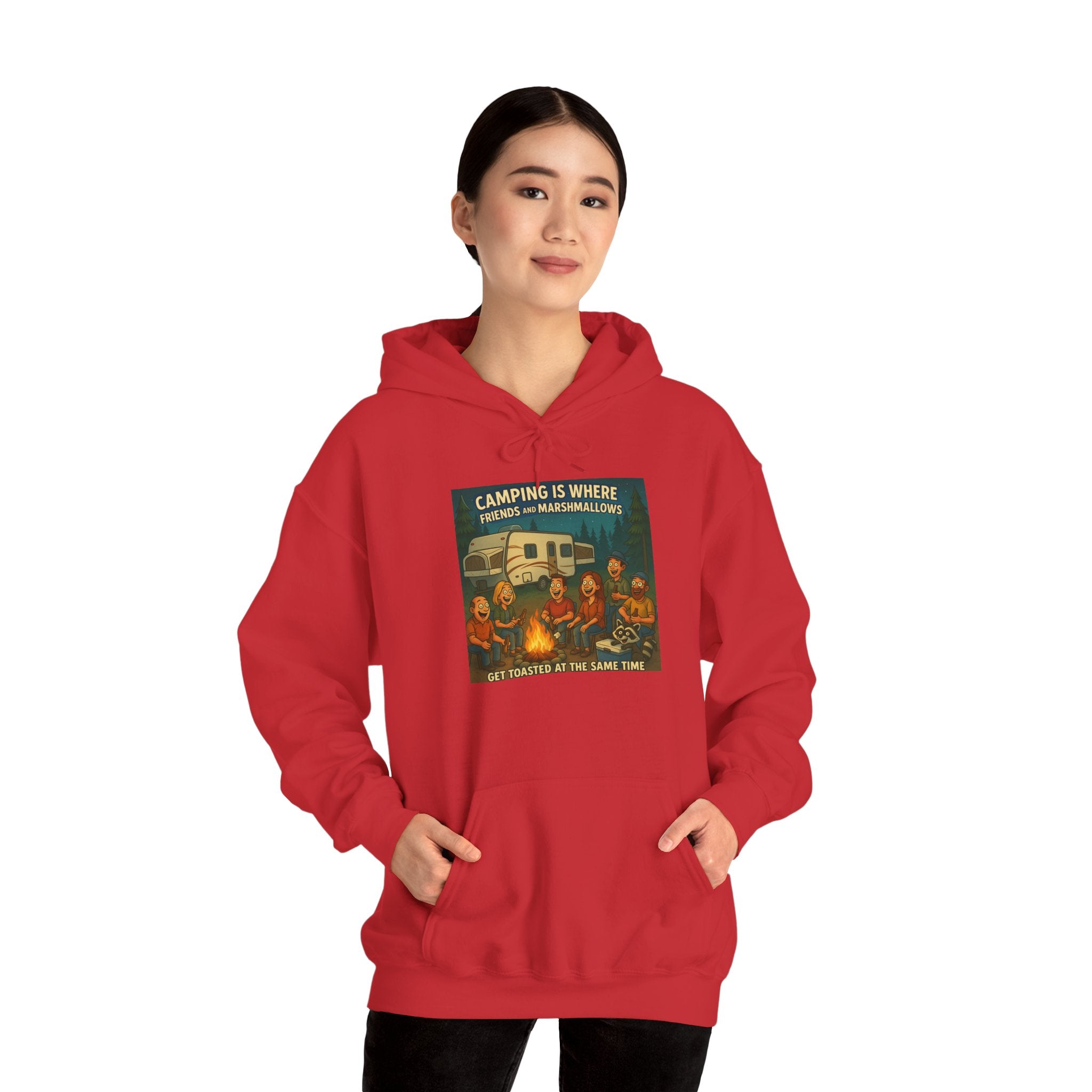 Vintage Camping Unisex Hooded Sweatshirt - Cozy Outdoor Lover Gift, Great for Campfire Nights, Adventure Apparel