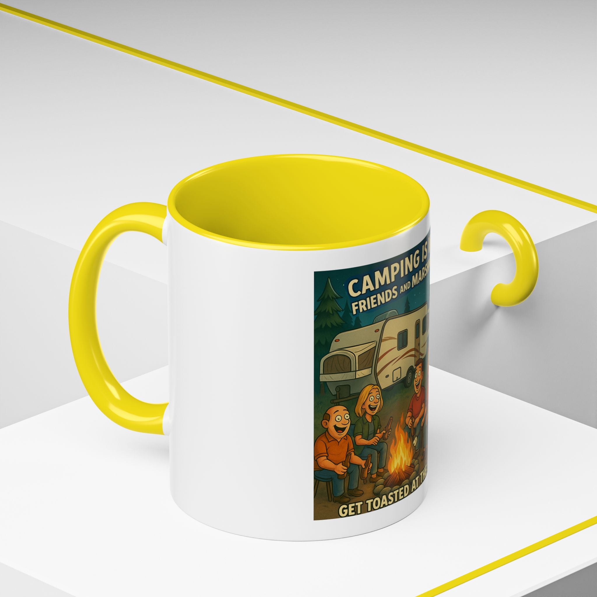 Camping Adventure Coffee Mug, Funny Mug for Campers, Get Toasted at the Same Time, Outdoor Gift, Nature Lover, Camping Decor